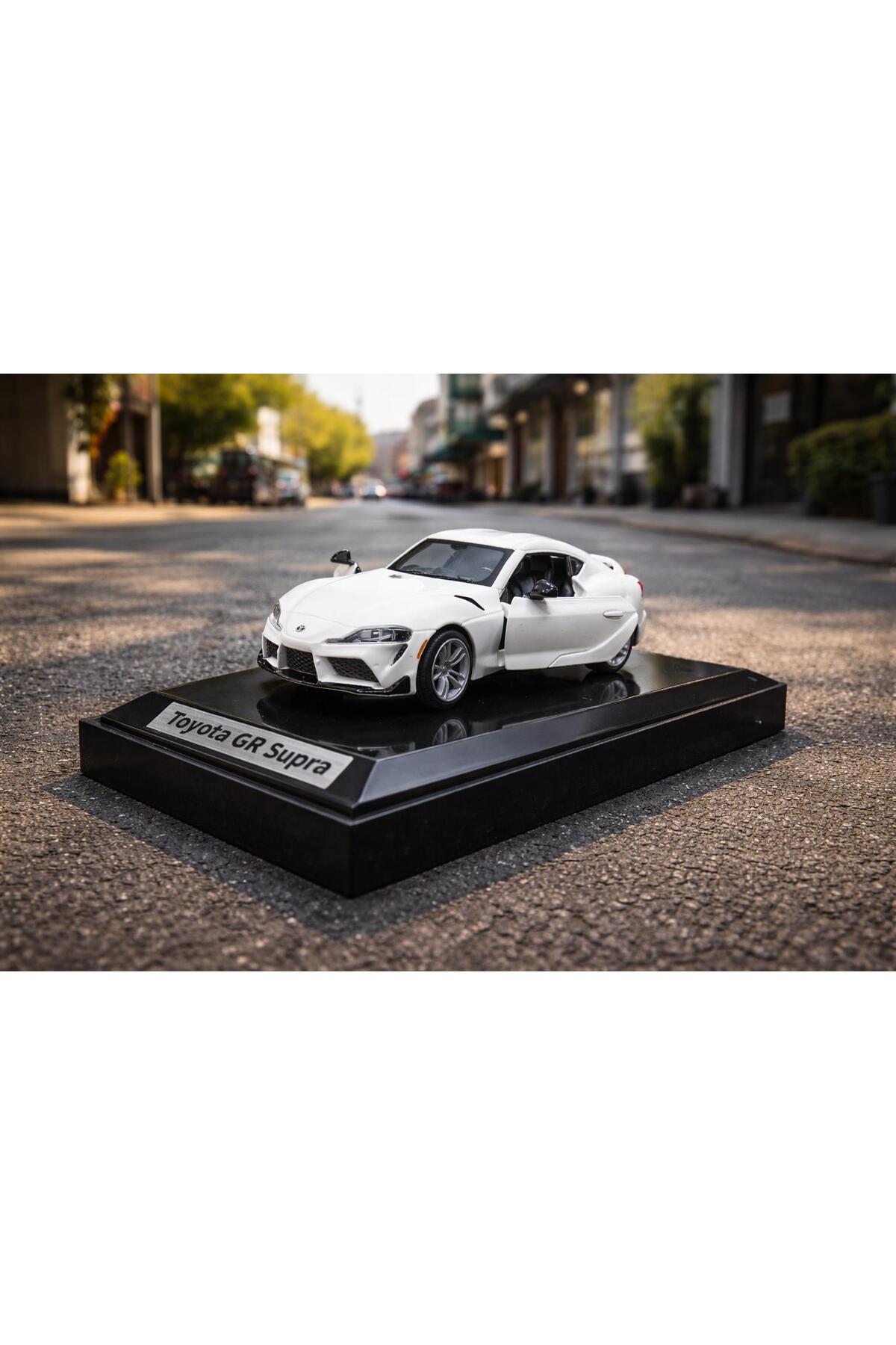 scntoys Toyota GR Supra Diecast Model Araba Beyaz 1:26 Ölçek Özel