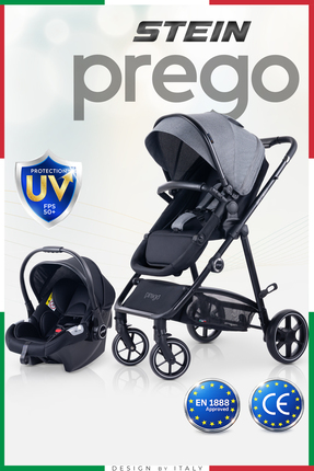 Prego Stein Çift Yönlü Portbebeli Travel Sistem Bebek Arabası UV Tenteli Range