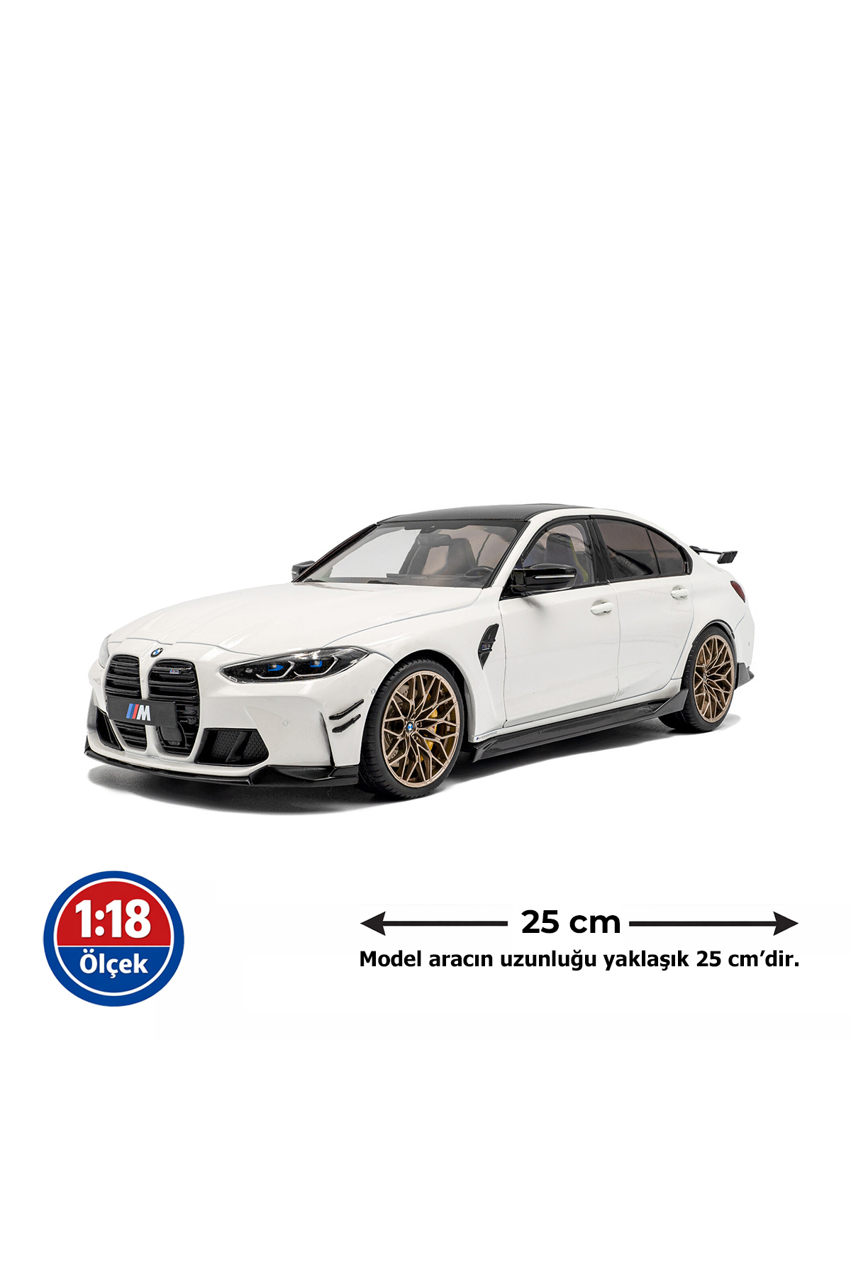 Solido 1:18 Ölçek 2024 BMW M3 G80 PARTS Diecast Metal Minyatür