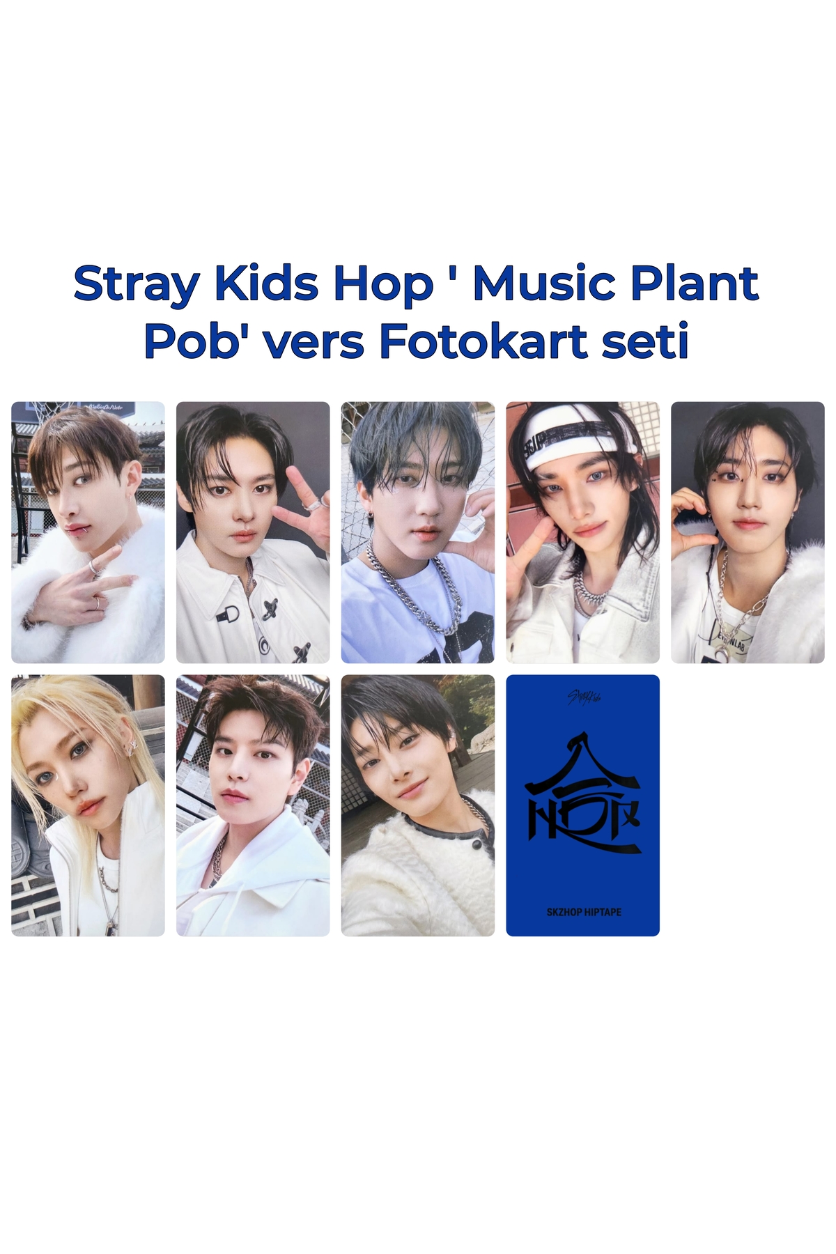 Sntay Stray Kids fotokart seti hop albüm Music Plant POB VERS