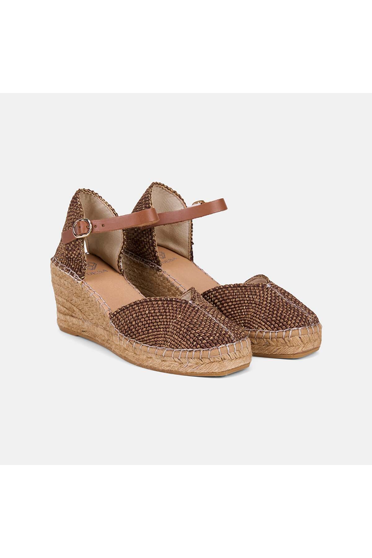 Women's Coffee Filler Heels Mesh Espadrilles