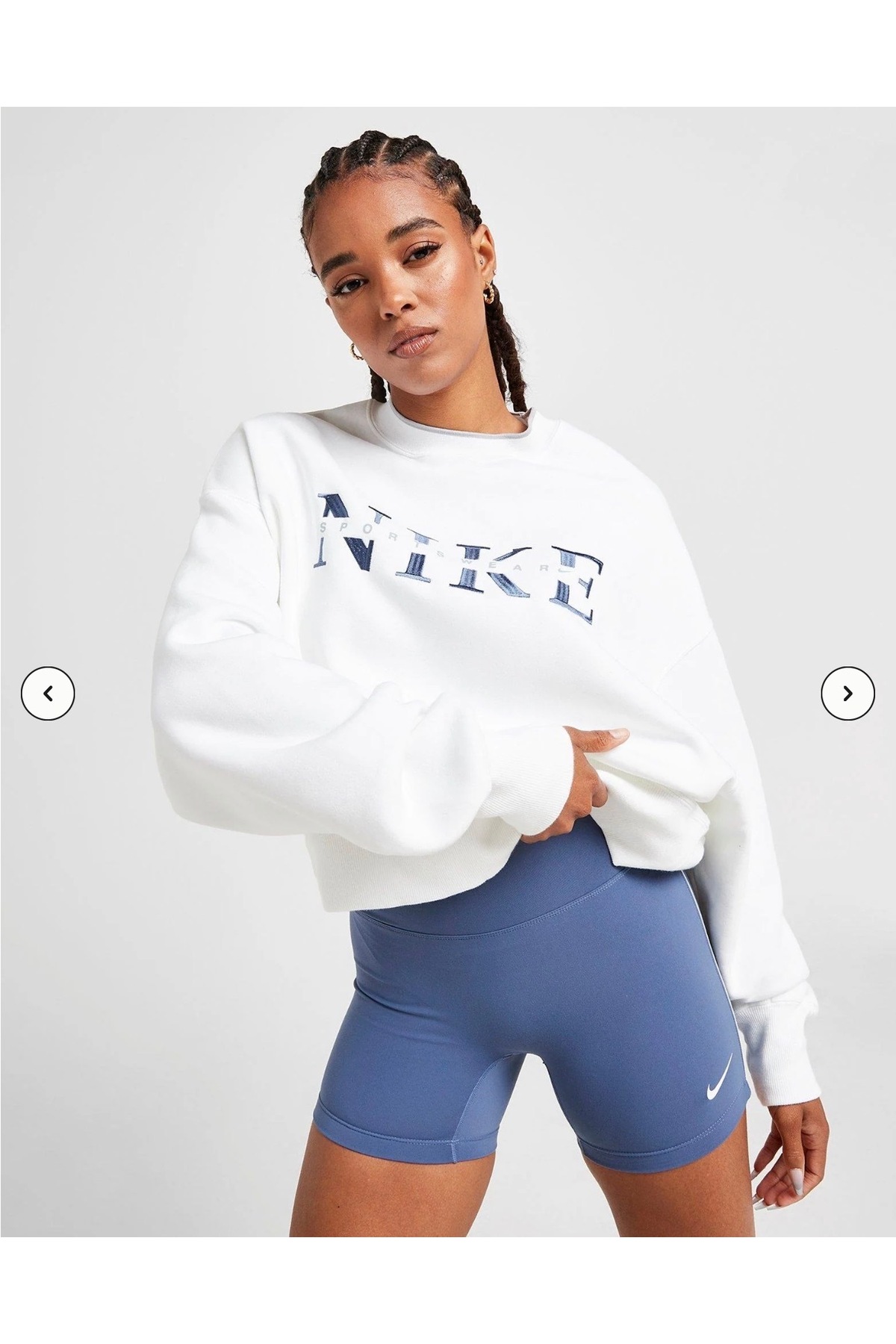 Nike Graphic Swoosh Crew Sweatshirt REDSPORT görsel 5
