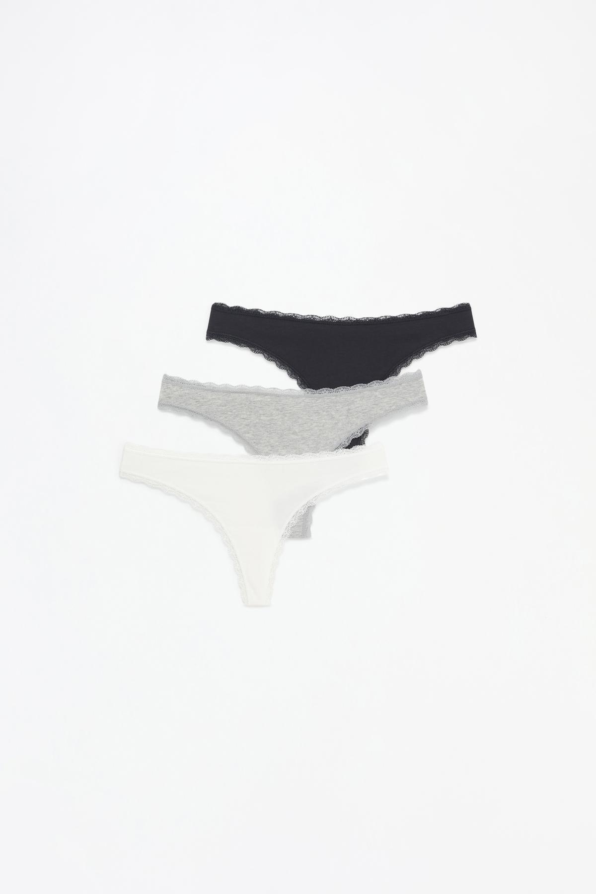 3-pack stretch cotton Brazilian model briefs
