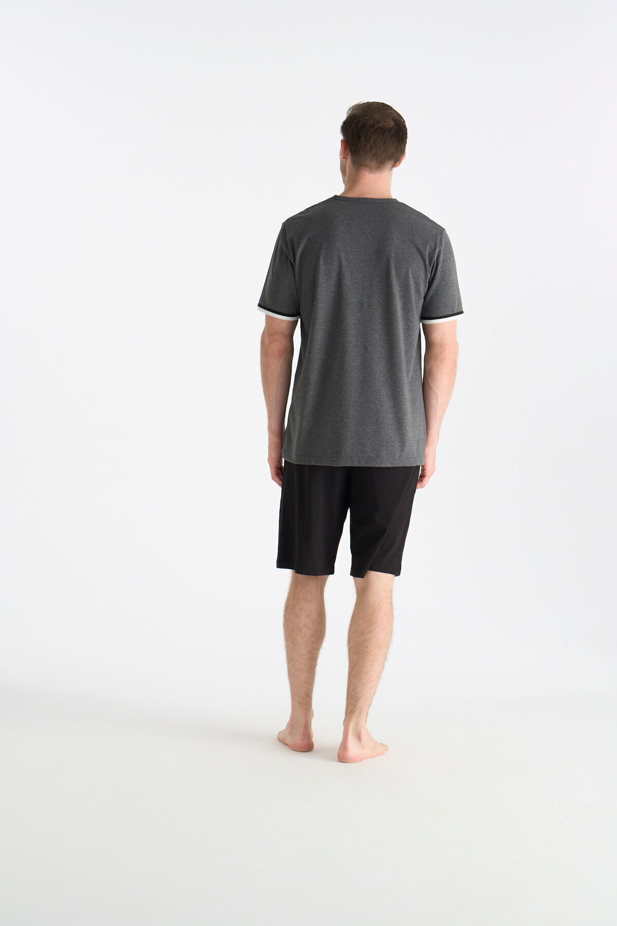 ست پیژامه و لباس خواب مردانه یقه پلو | یو اس پولو U.S. Polo Assn. LK-19035 TR - تصویر 4