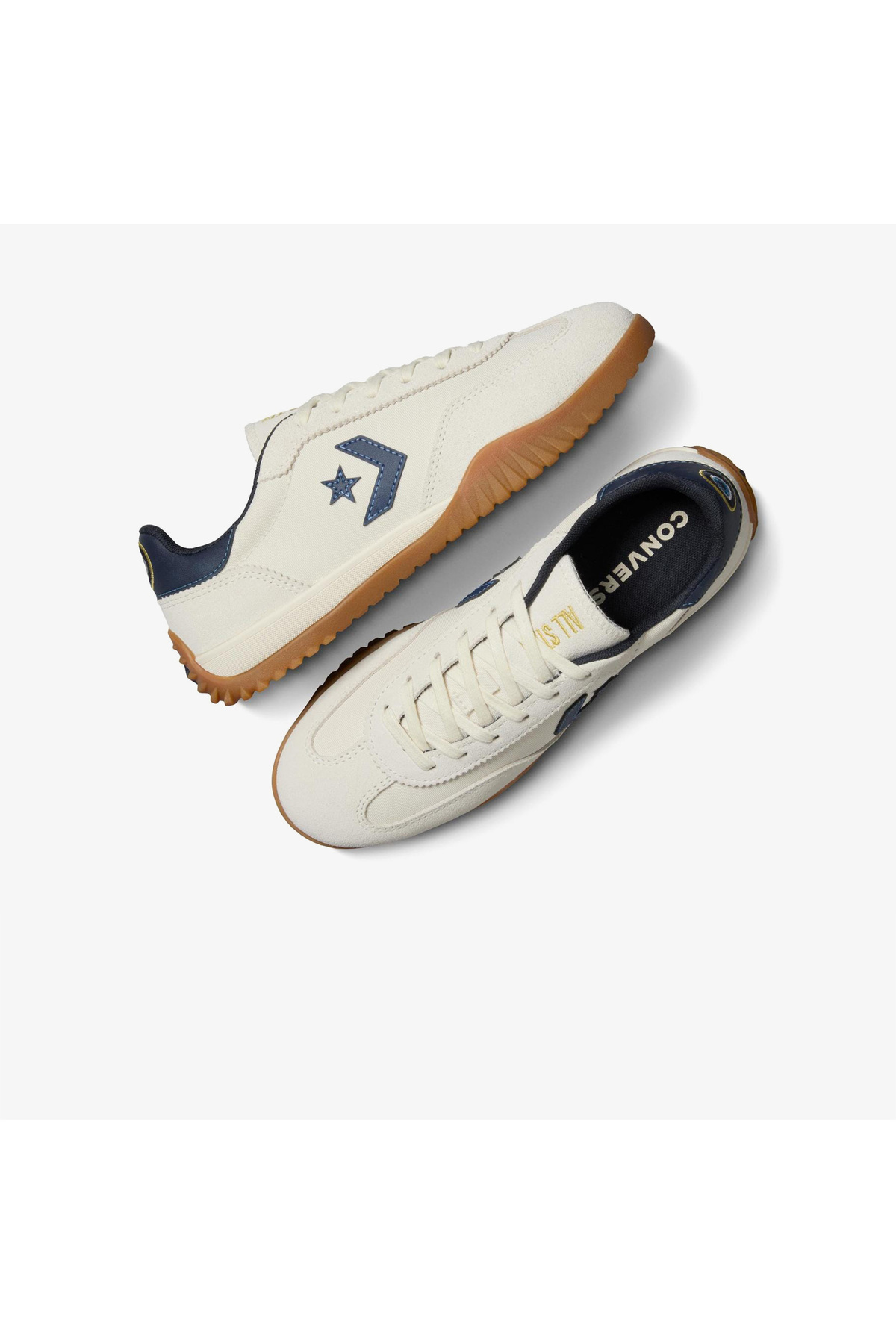 Converse  x Evil Eye Run Star Trainer Unisex Bej Süet Sneaker - Görsel 5