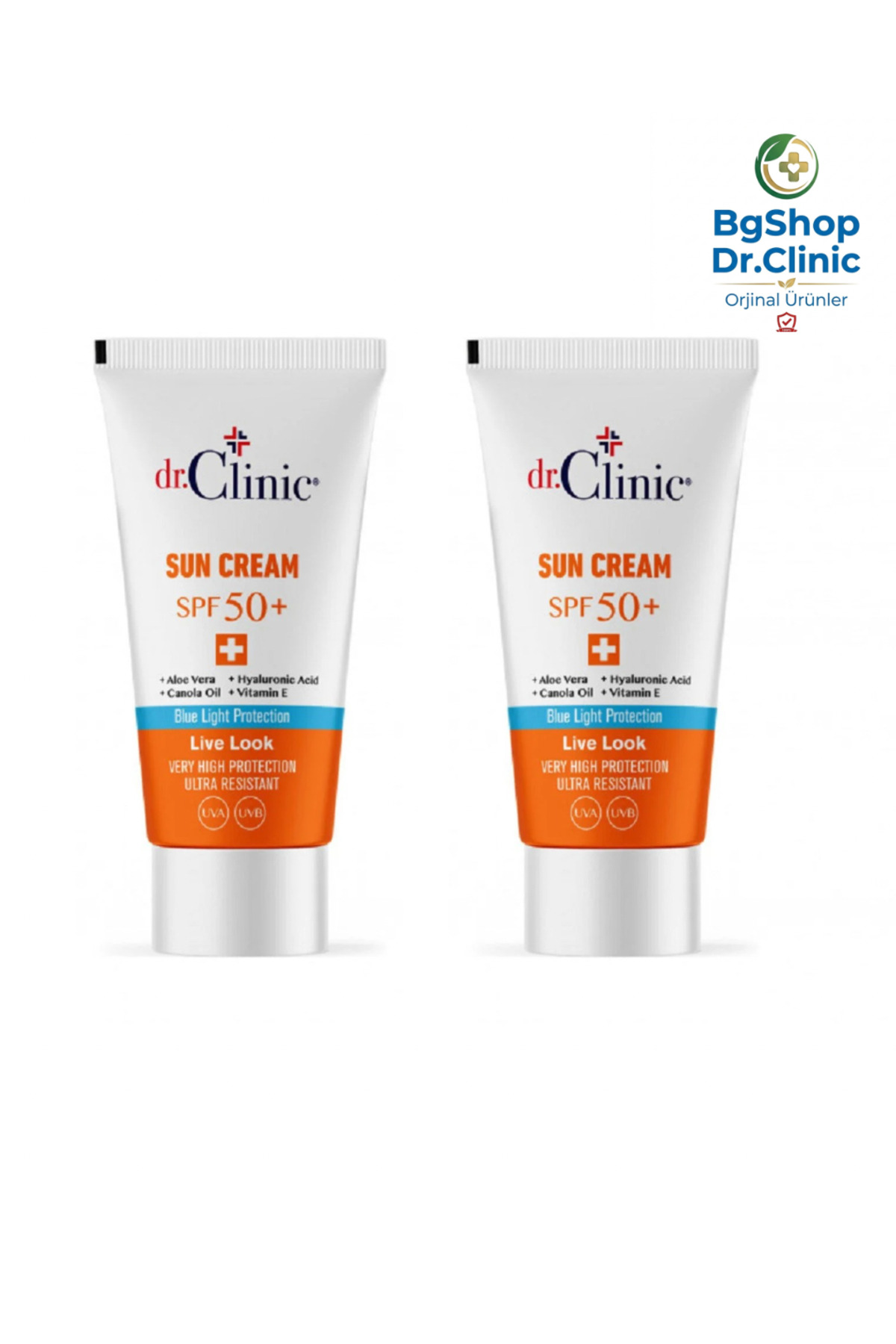Dr. Clinic Mavi Işık Korumalı Güneş Kremi - Leke Karşıtı SPF 50 2li Set (2x 50ml) — dr29293666