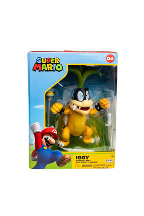 Super mario Koleksiyoncu Kutusunda Nintendo Figürü Iggy Koopa,10 cm