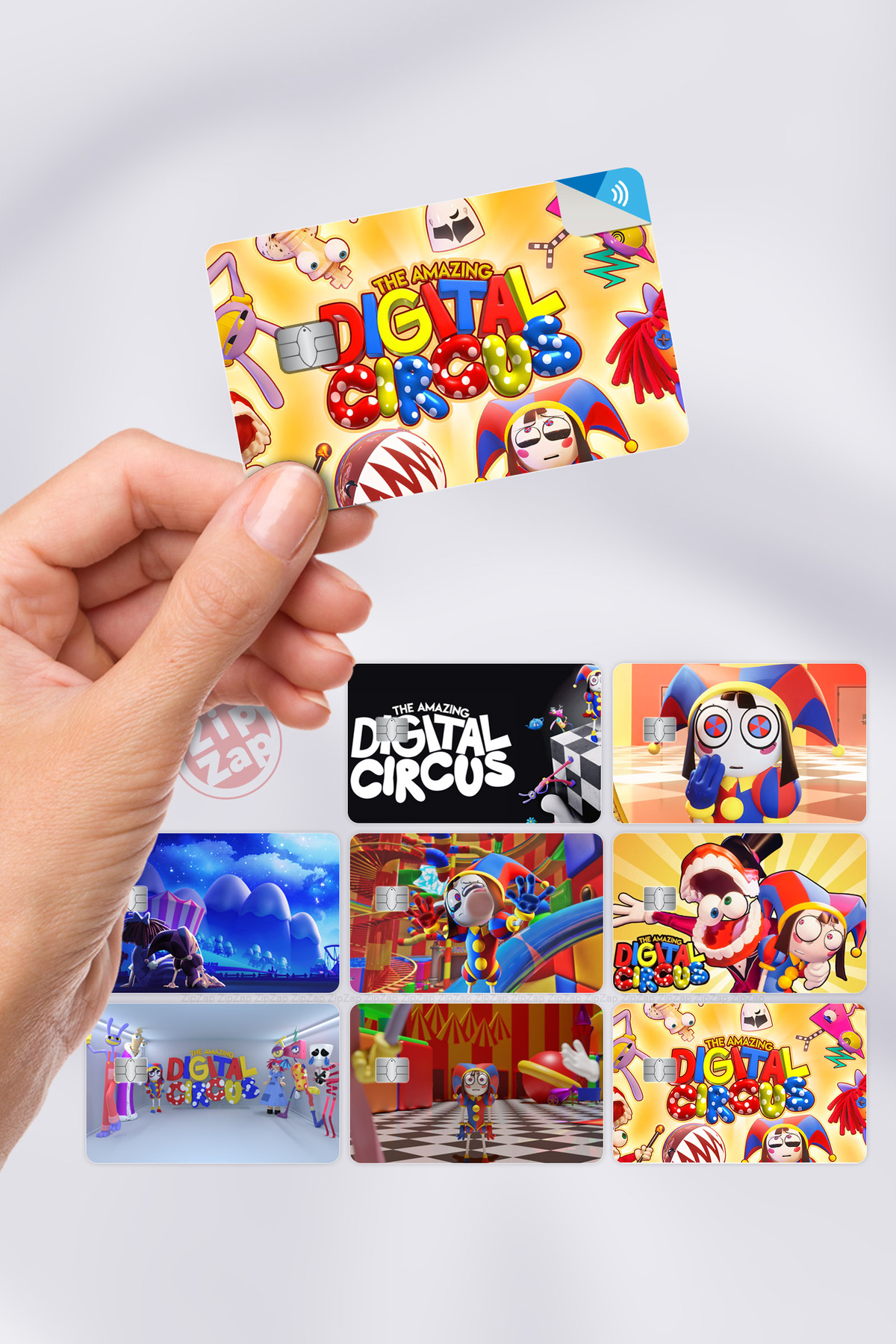 ZipZap The Amazing Digital Circus TADC Çizgi Dizi Kart Kaplama