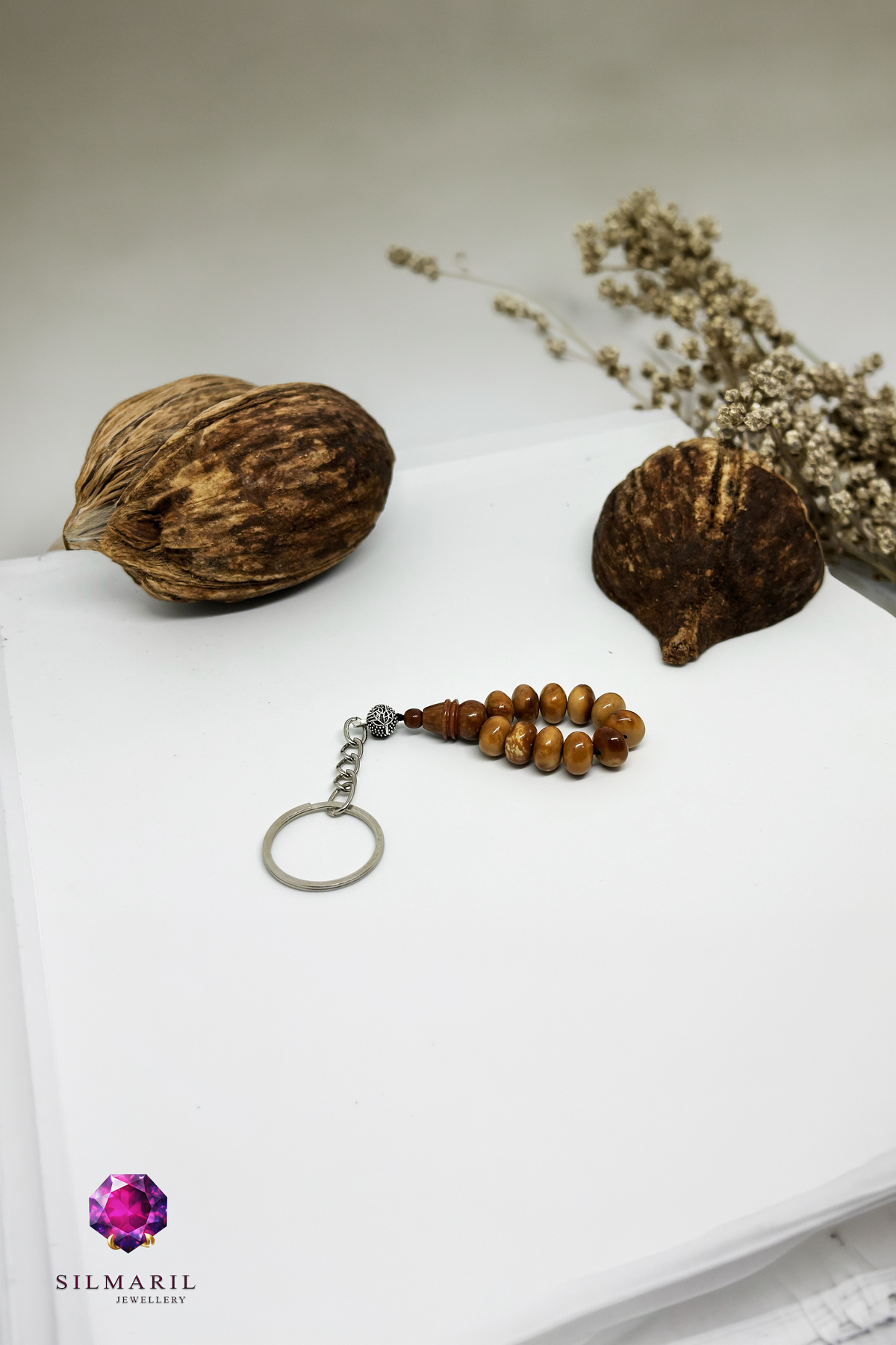 Yoğunlaştırılmış Mısır Kuka Parmak Tespih Stres Tesbihi Anahtarlık Doğal El Yapımı Erkek Aksesuar — Silmaril Store (8)