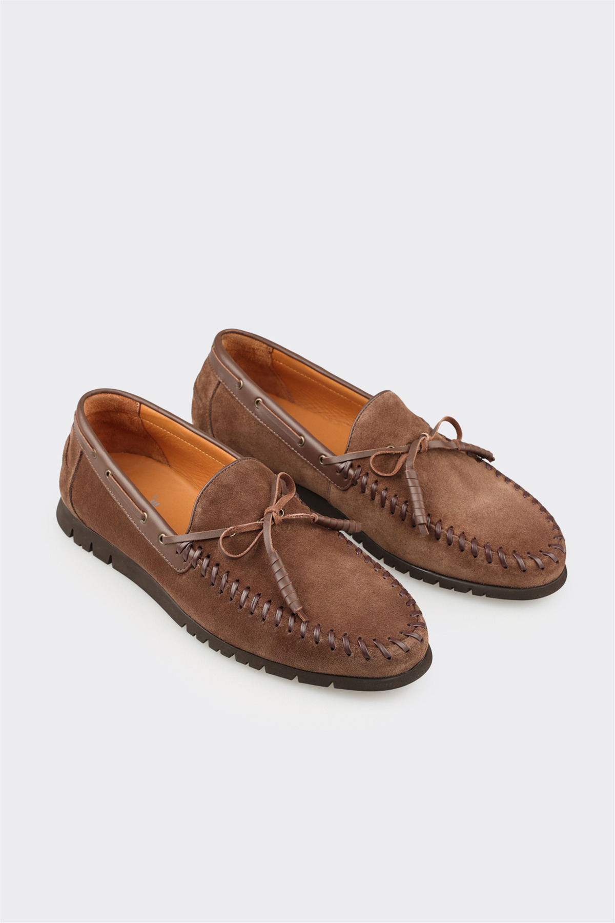 Elle Shoes Kahve Deri Erkek Günlük Ayakkabı görsel 2