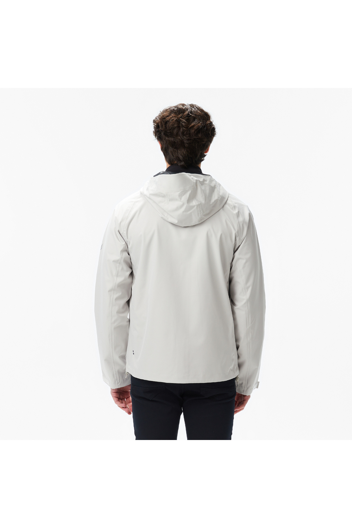 Nautica Erkek Gri Regular Fit Kapüşonlu Su Geçirmez Yağmurluk görsel 2
