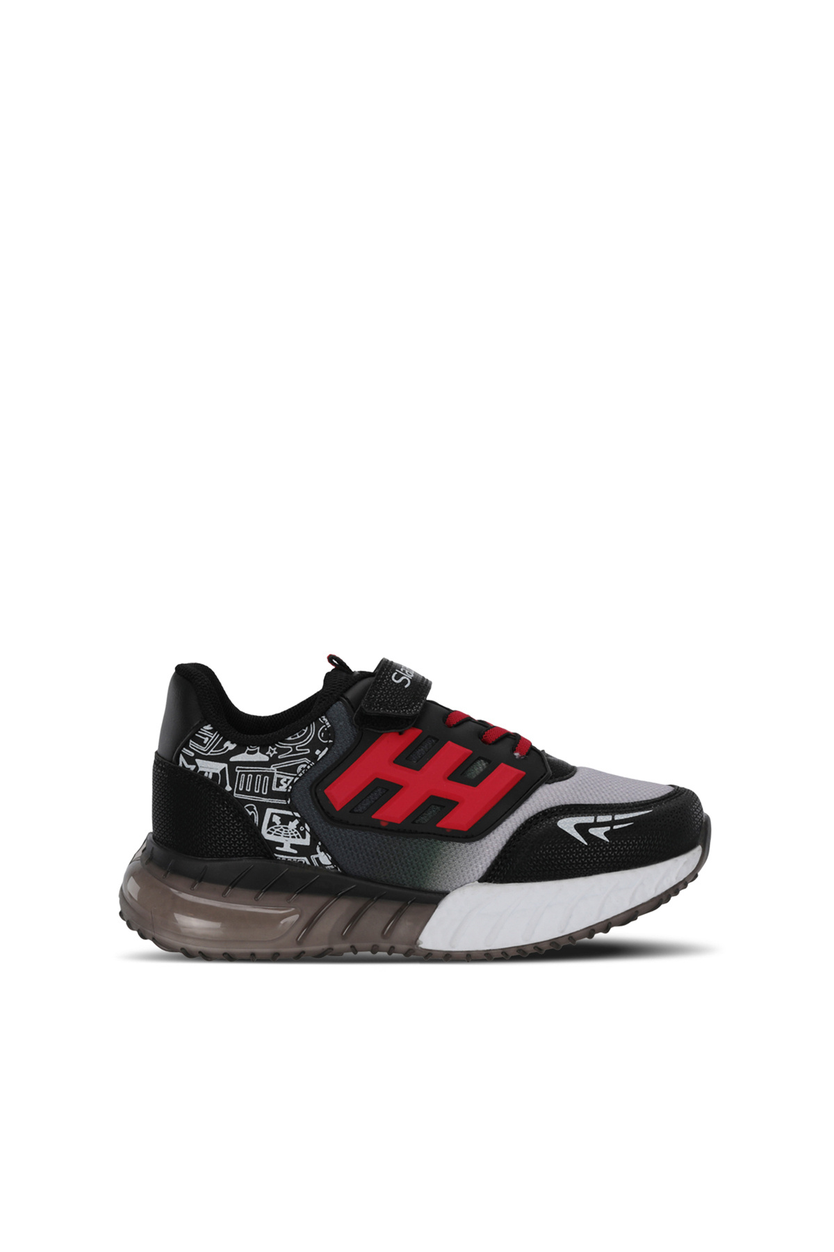 ENZO F Unisex Kids' Black / Red Casual Sneakers