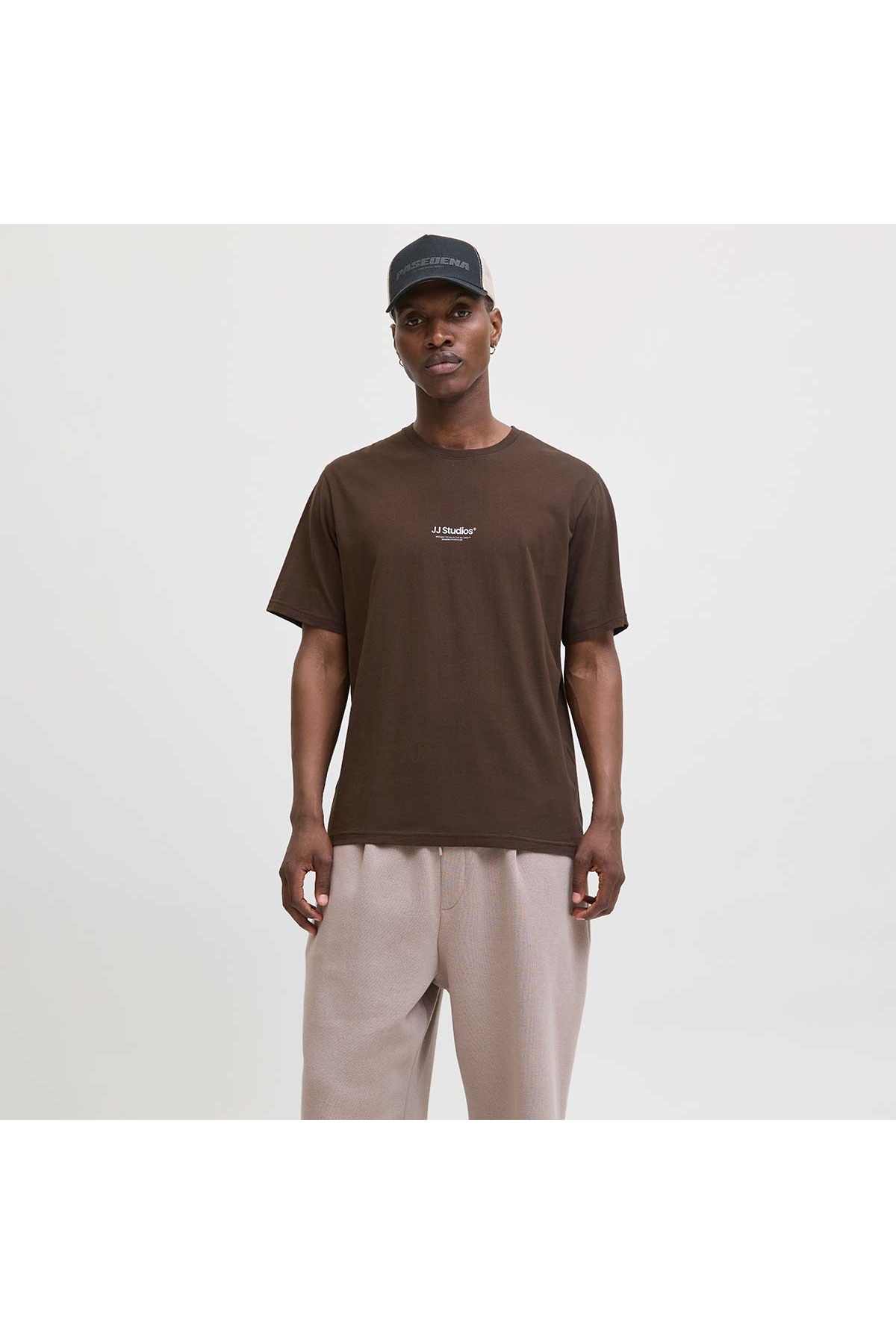 تی‌شرت مردانه قهوه‌ای جک اند جونز مدل Soho جک اند جونز تی شرت Jack & Jones