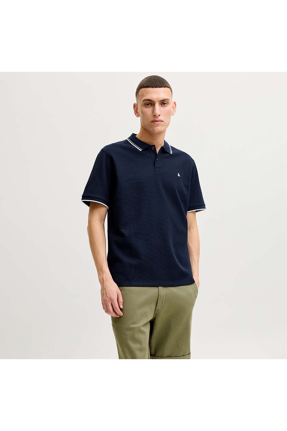 پولو شرت مردانه جک اند جونز مدل آستین سرمه‌ای جک اند جونز پولوشرت Jack & Jones