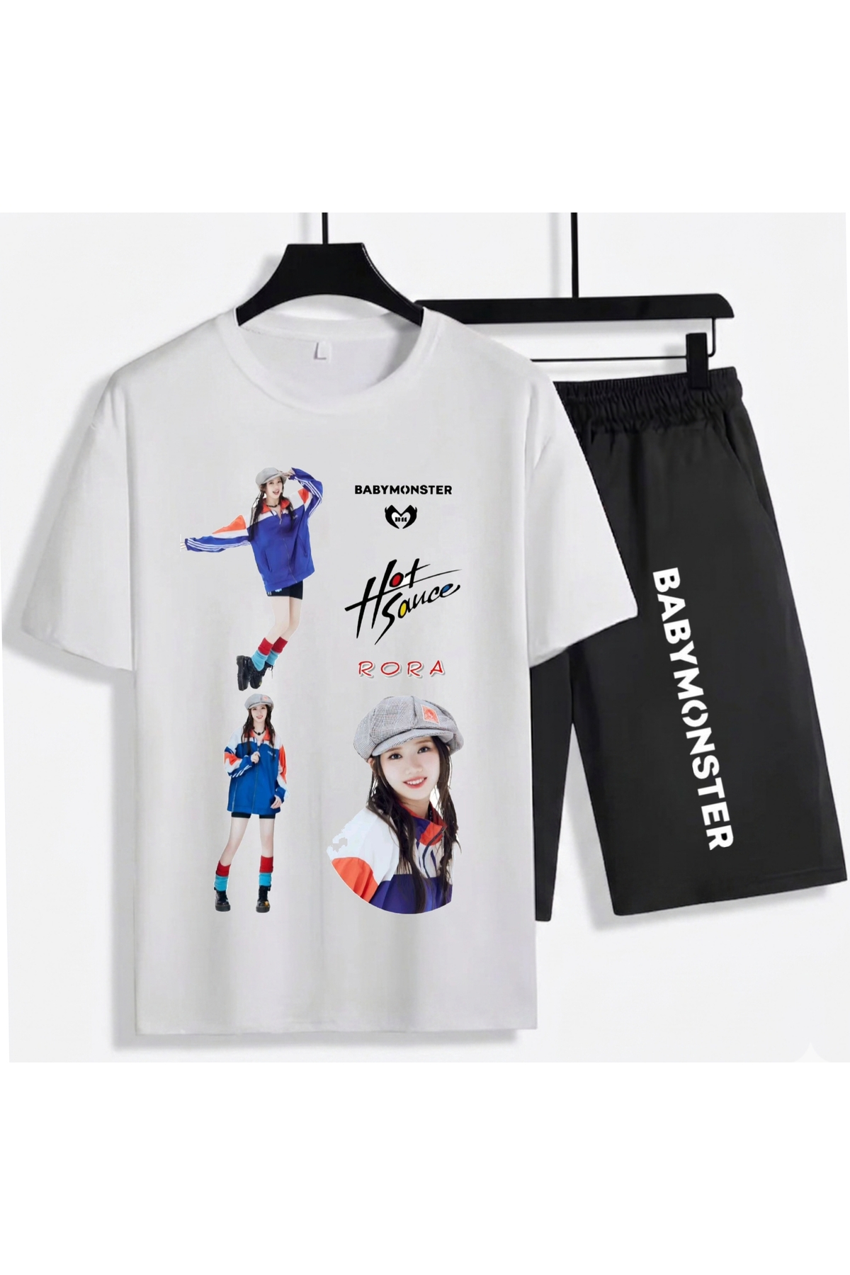 SVART WEAR Pharita BabyMonster K-Pop Unisex %100 Pamuklu Şort - T