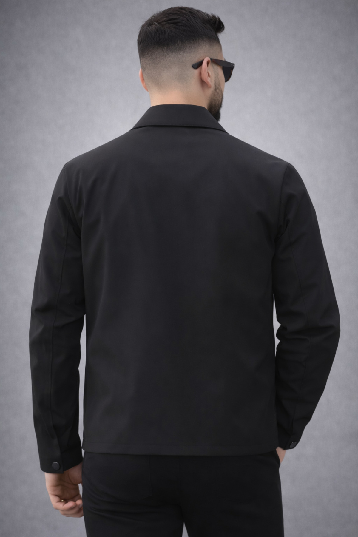 کت مردانه کت ضد آب ژاکت ممتاز — مشکی 1177711199911 — تصویر 4 از 4