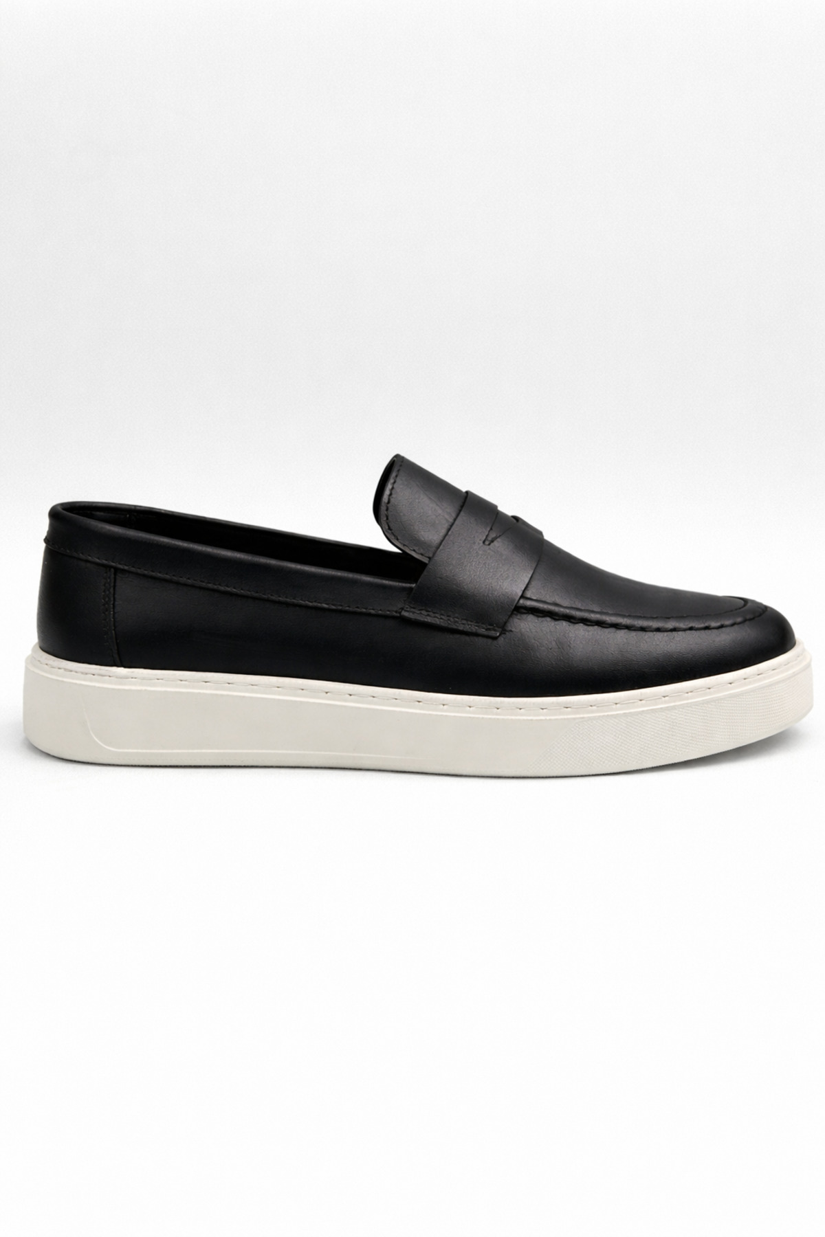 BESS SHOES Hakiki Deri Siyah Erkek Loafer Ayakkabı, Ortopedik, Ultra Rahat, Hafif, Günlük Casual Kullanım görsel 4