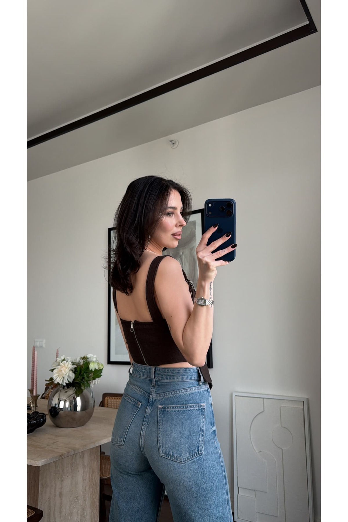 sinemkivanc co  İP DETAYLI KORSE BLUZ - Görsel 3