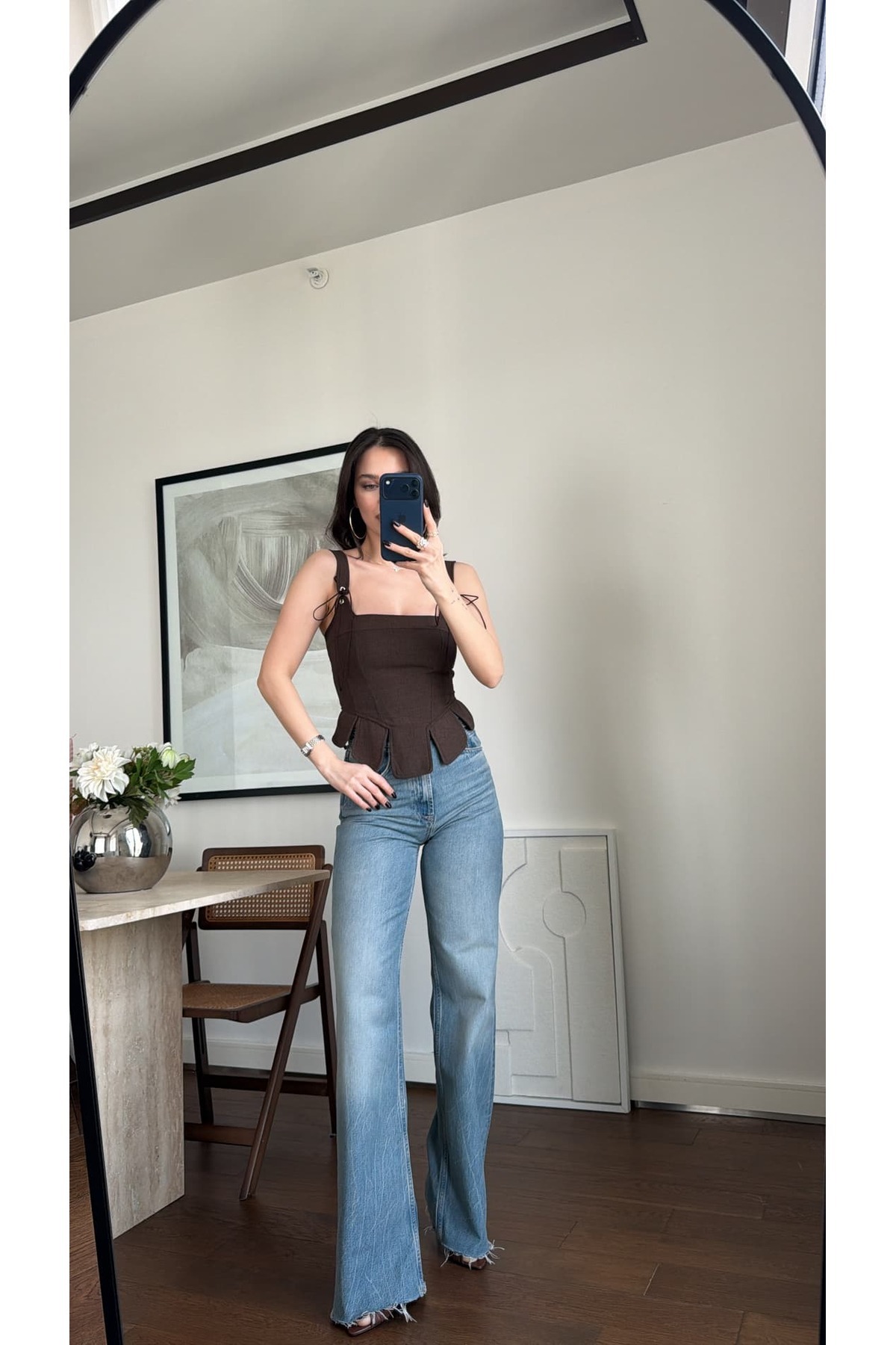 sinemkivanc co  İP DETAYLI KORSE BLUZ - Görsel 5