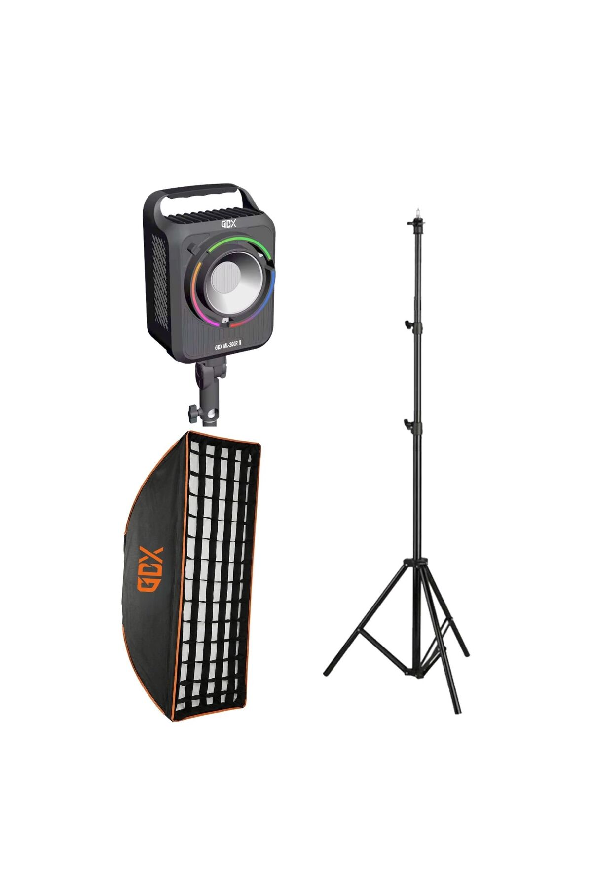 Gdx ML-200R II RGB Sürekli Işık Seti – 200W Profesyonel Video & Fotoğraf Aydınlatma Kiti (Softbox + - Fiyatı, Yorumları