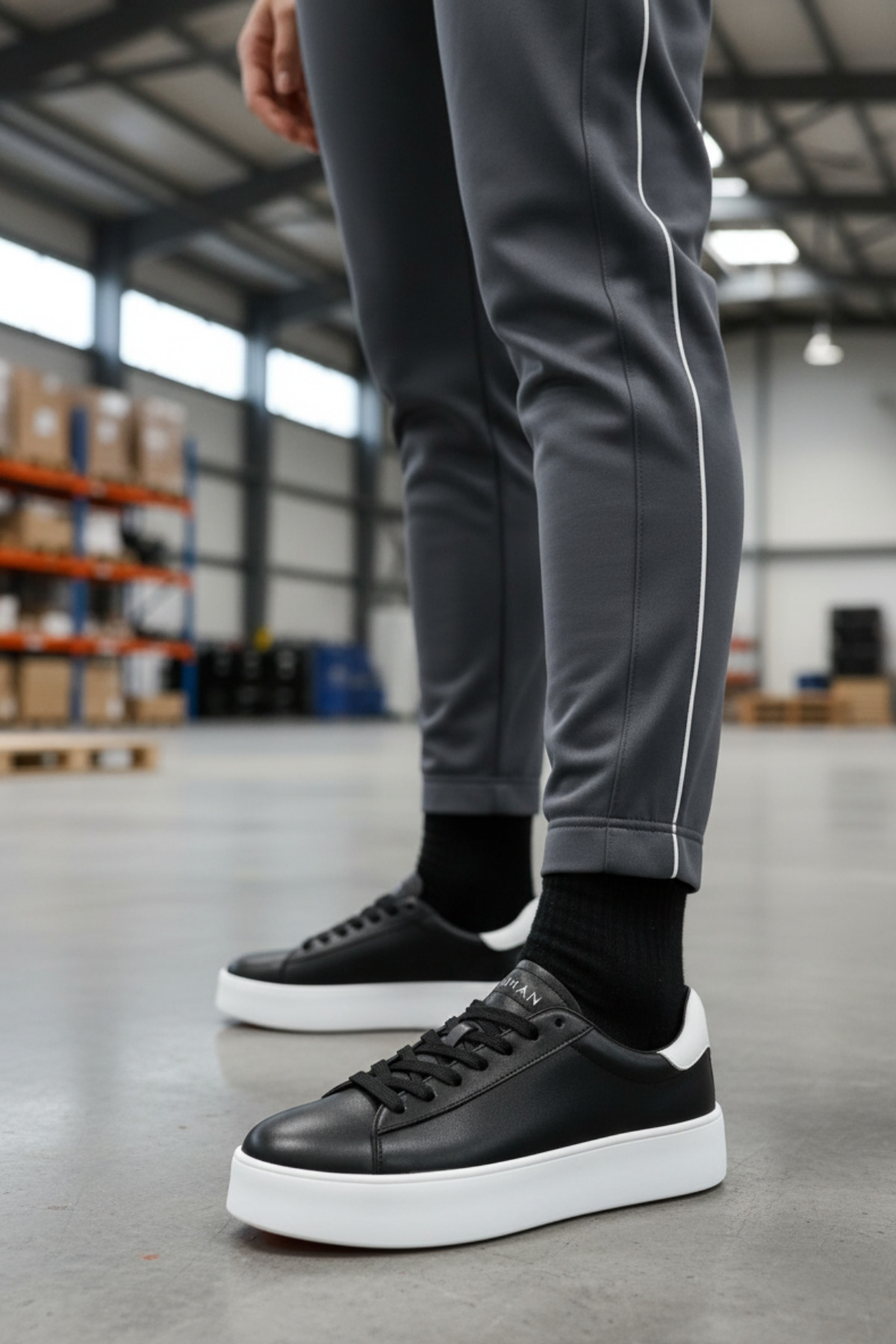 AD-1616 Women's Black Comfort Casual Sneaker Shoes