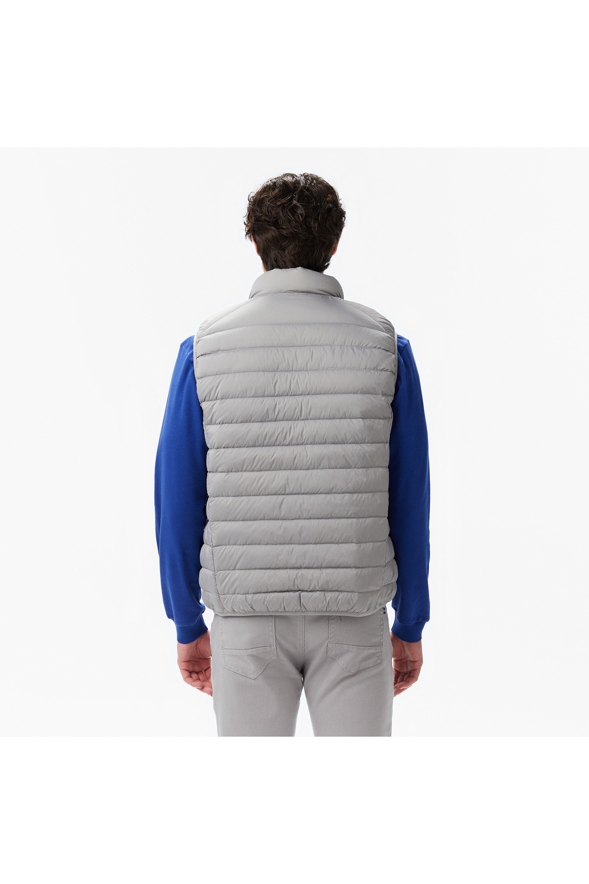 Nautica Erkek Gri Regular Fit Su İtici Kaz Tüyü Yelek görsel 2