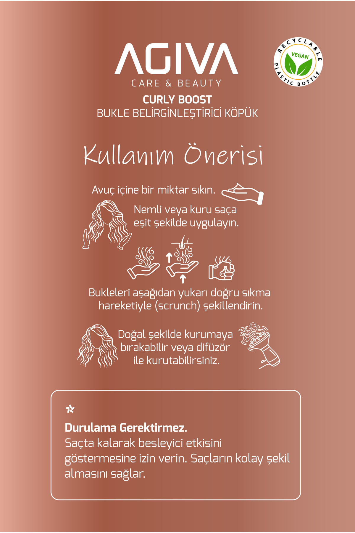 Curly Boost Bukle Belirginleştirici Köpük-150ML — 001-SER-222 — تصویر 5 از 7
