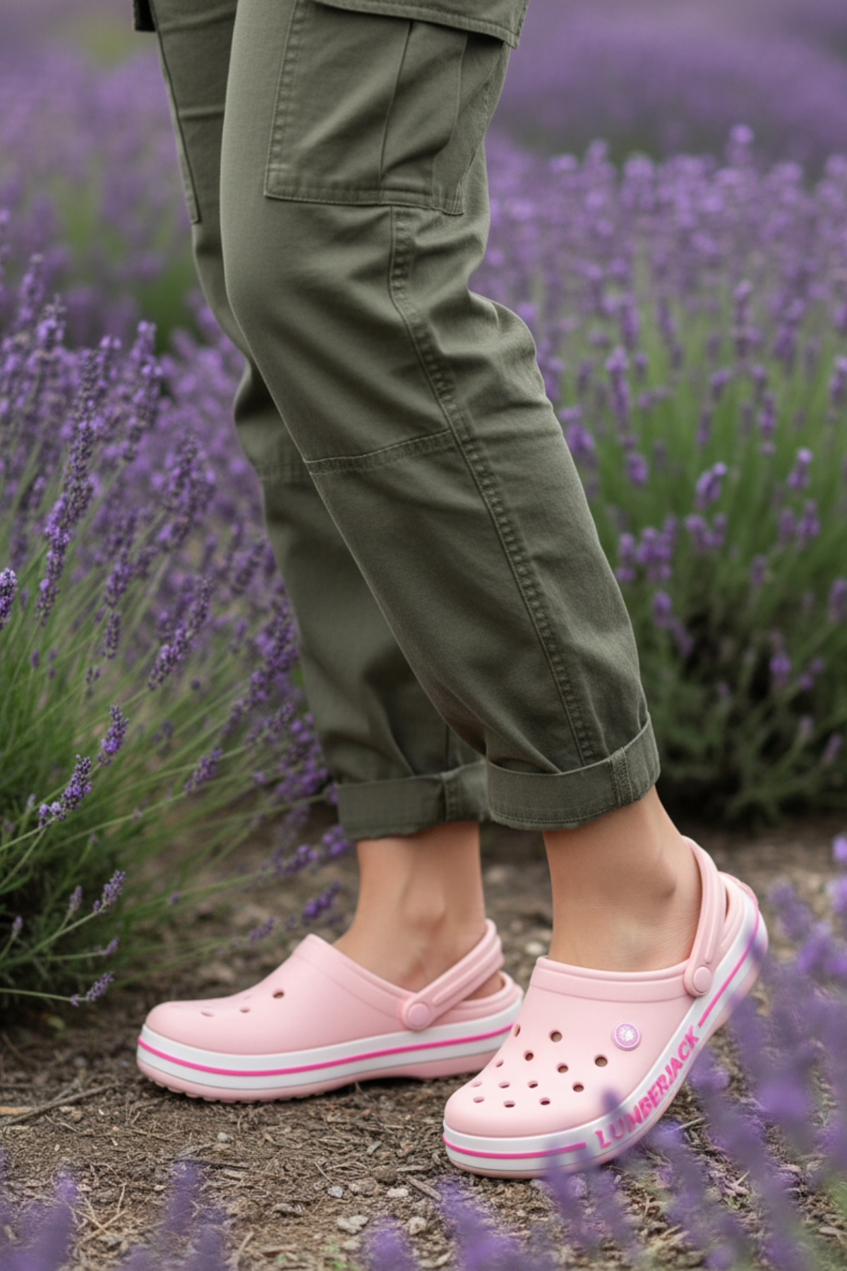 DV-3977Comfort Salmon Casual Anatomical Daily Sabo Slippers & Sandals