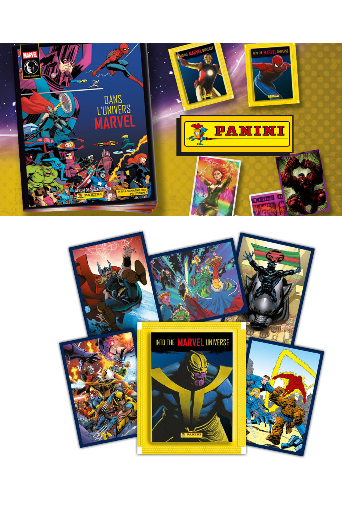 Next Plus Official Into the Marvel Universe Panini Sticker Album
