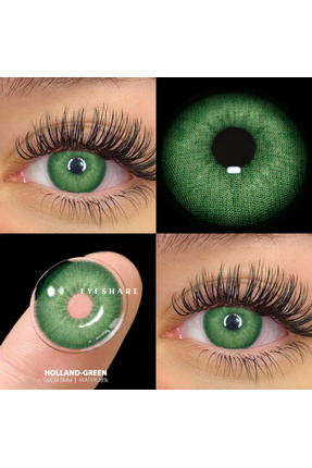 Satfinder HOLLAND GREEN ÇİZGİLİ YEŞİL GÖZ LENSİ 12 AY KULLANIM SÜRELİ 1 YILLIK