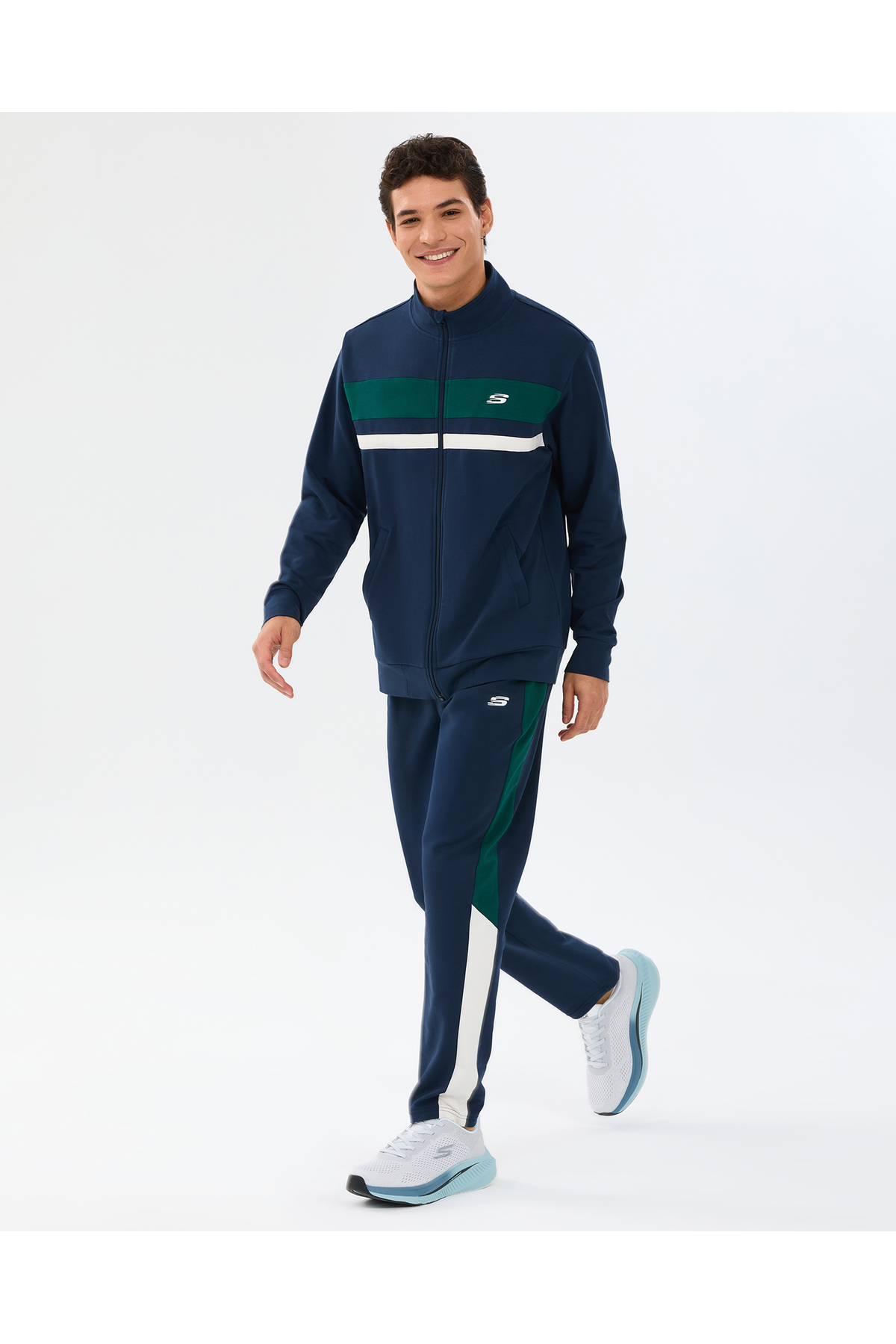 SKECHERS M Coll. Track Suit Erkek Lacivert Eşofman Takımı S2610008-0505 — سرمه‌ای