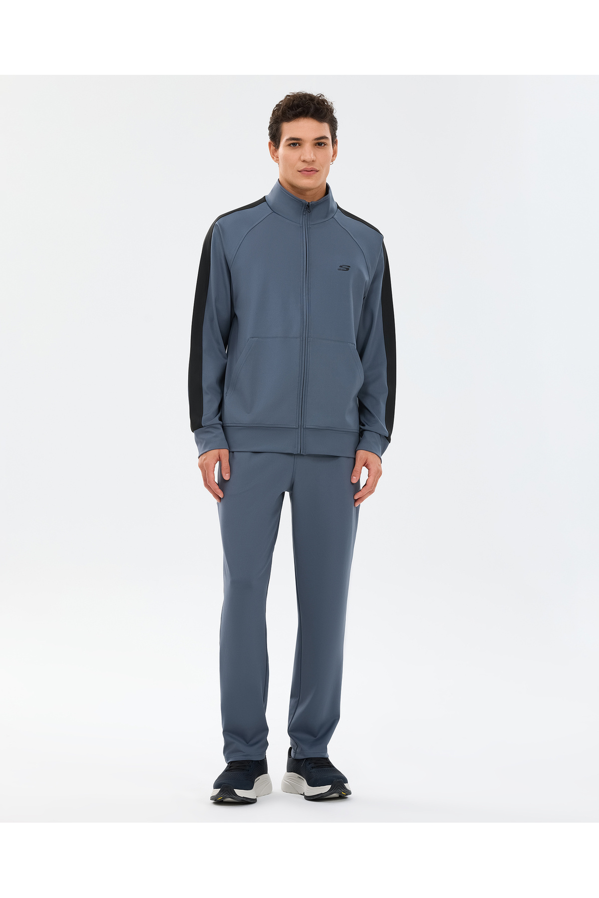 SKECHERS M Track Suit Erkek Gri Eşofman Takımı S241211-3998