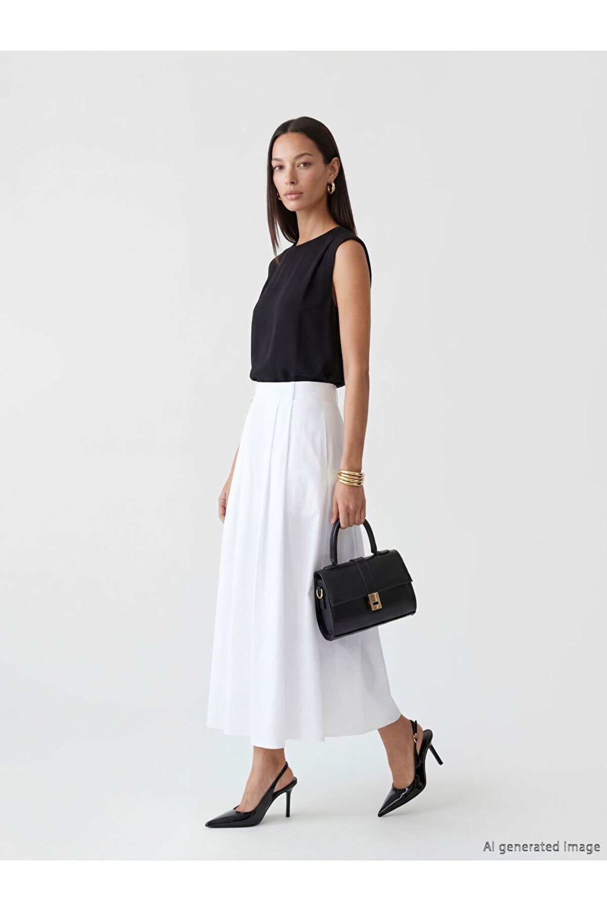 LCWAIKIKI Classic High Waist Pleated Skirt