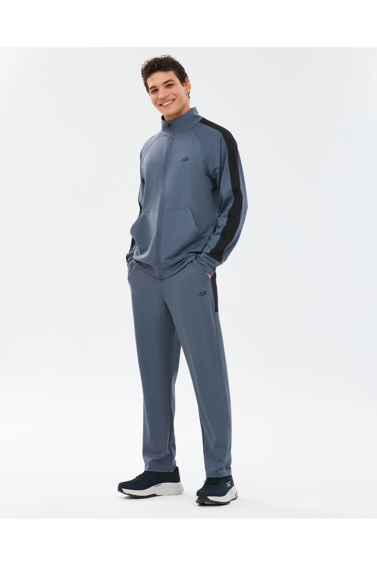 SKECHERS M Track Suit Erkek Gri Eşofman Takımı S241211-3998 görsel 2