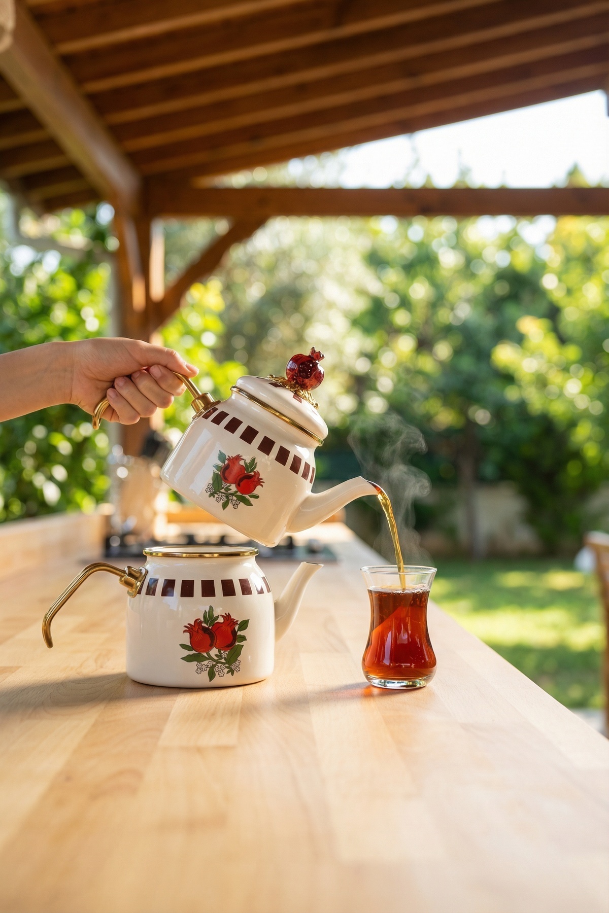 Nuances Emaye Mini Çaydanlık Takımı