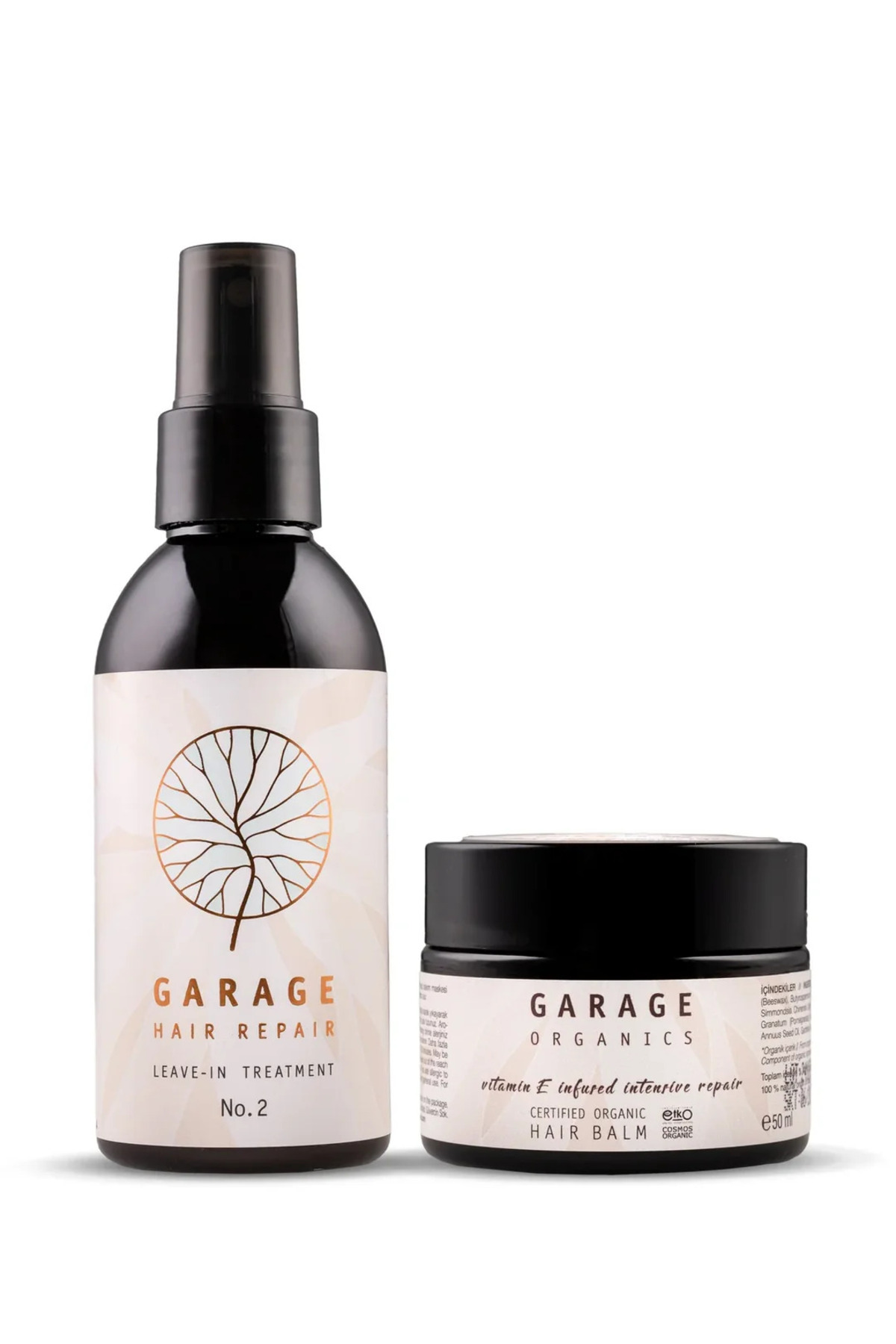 Garage Organics Saç Bakım Seti-3- No.2 Sprey + Hair Balm — Garage Organics Saç Bakım Seti-3
