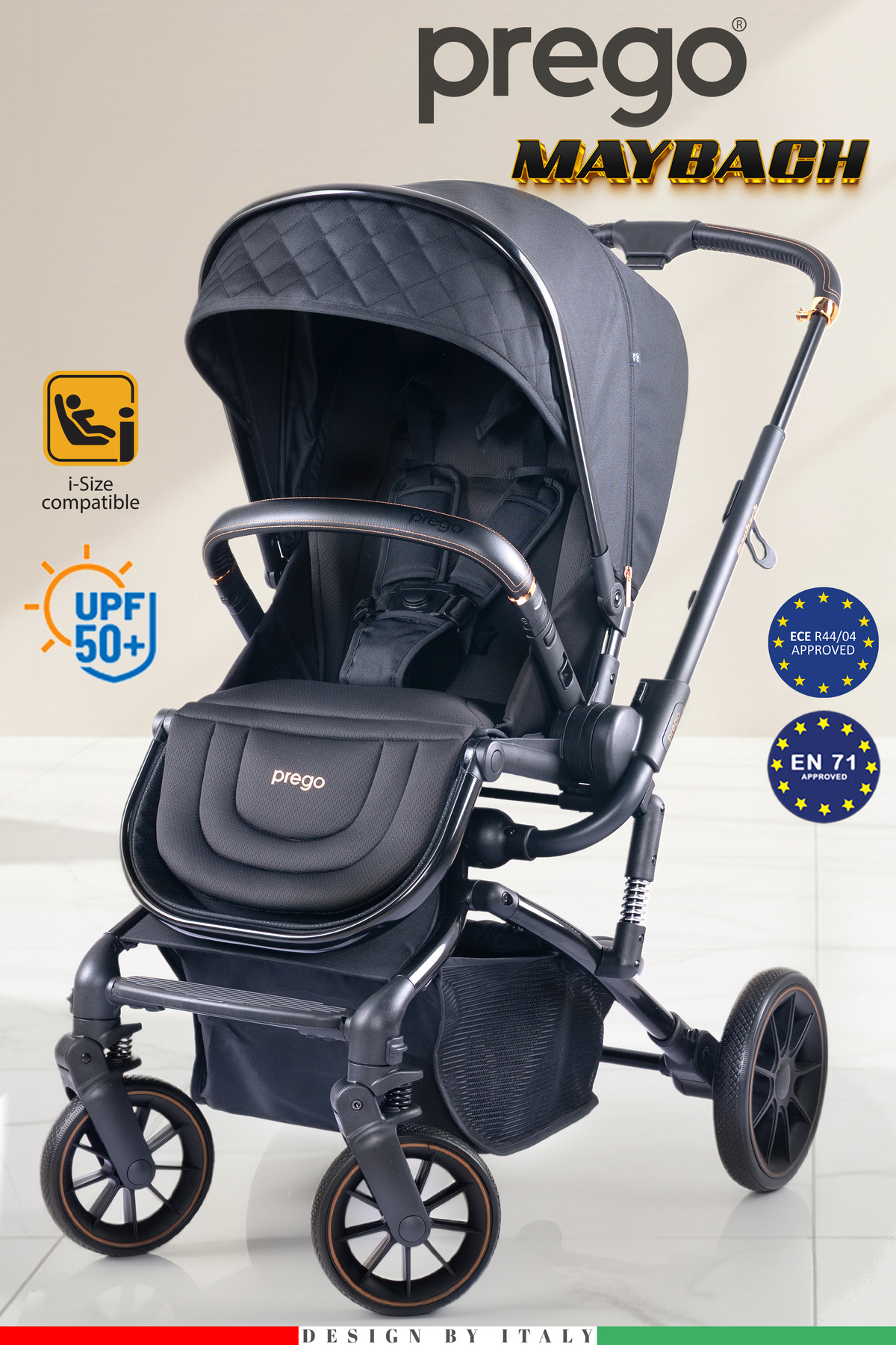 Prego Maybach Çift Yönlü Bebek Arabası - UPF 50+ UV Korumalı -Yükseklik Ayarlı