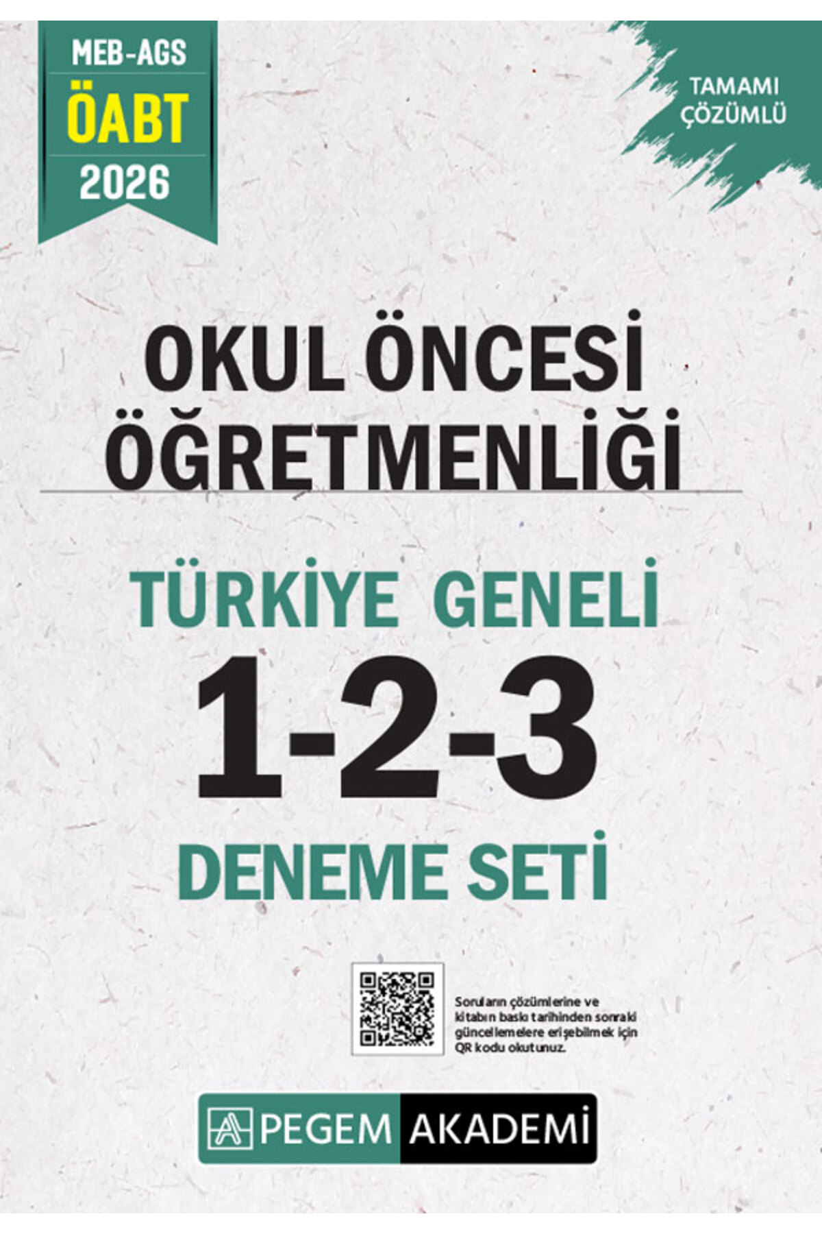 Pegem Akademi Yayıncılık 2026 MEB AGS ÖABT Okul Öncesi