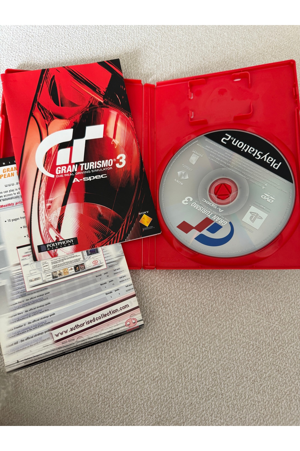 EA ps2 GRAN TURISMO 3 A-SPEC GT orjinal oyun kitapçık var 10/8