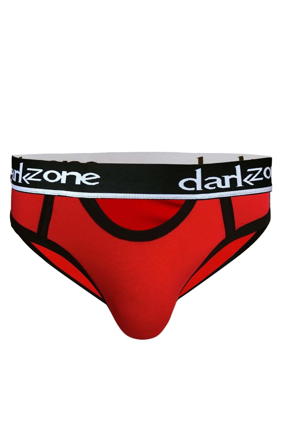 darkzone Erkek Kırmızı Önü Açık Slip Külot görsel 6