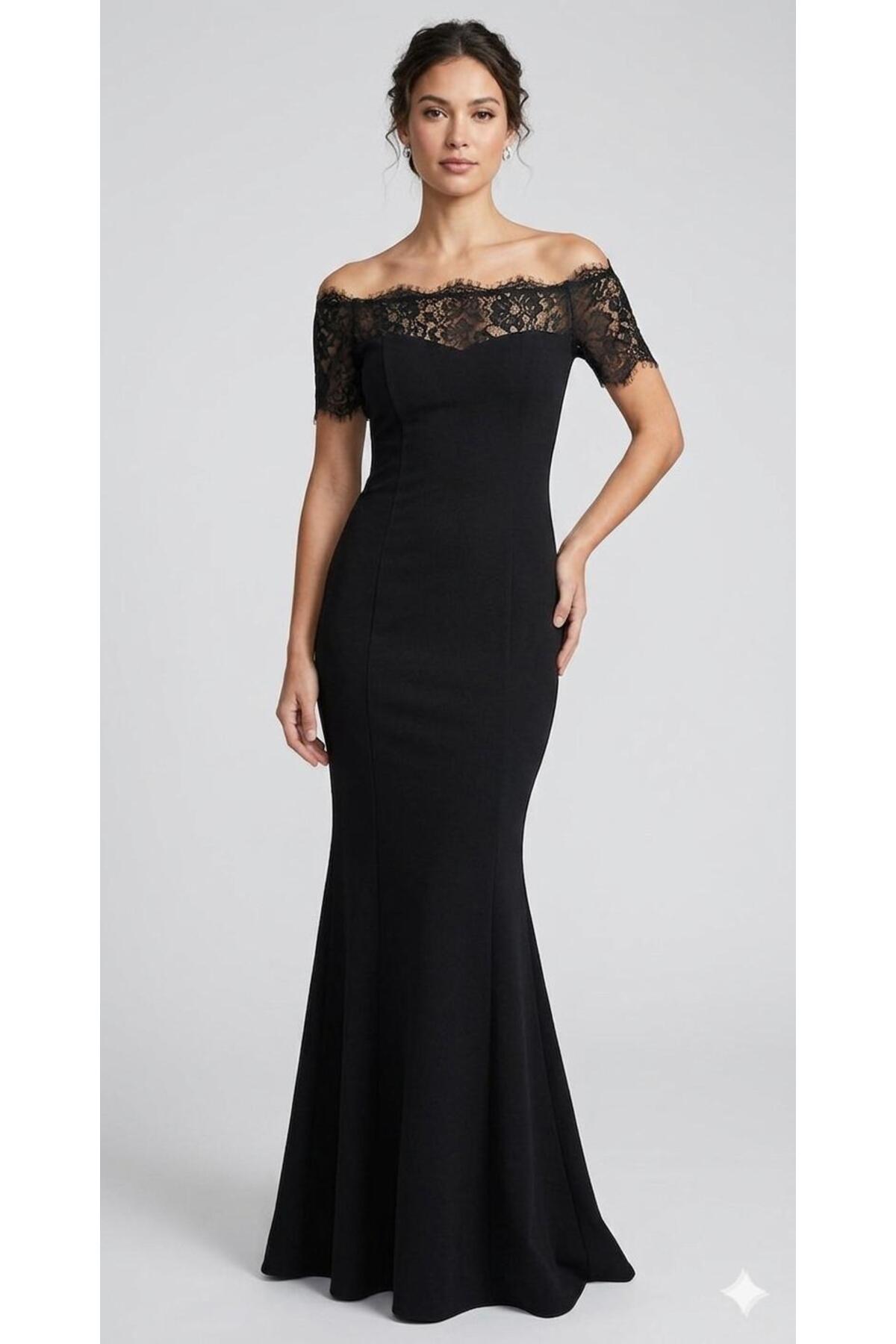 butikhandece  Siyah Abiye