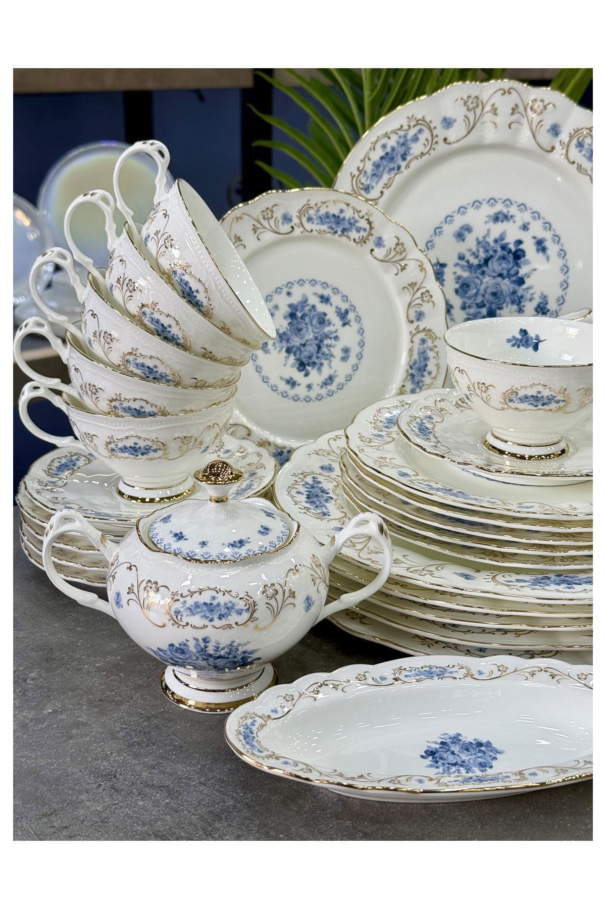 doğudeko Mabel Fine Bone China Porselen 36 Parça Kahvaltı & Brunch