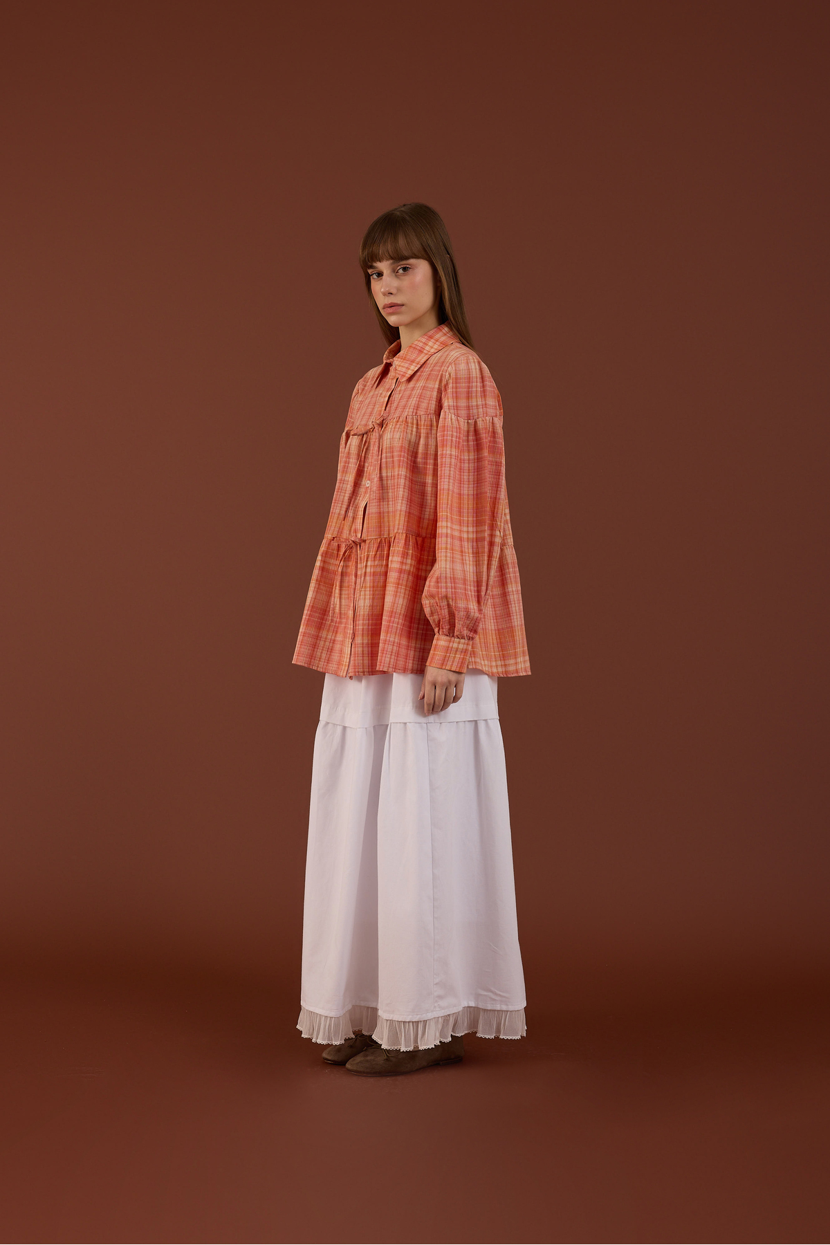 Beju be  AORI Bağcık Detaylı Gömlek - Görsel 2