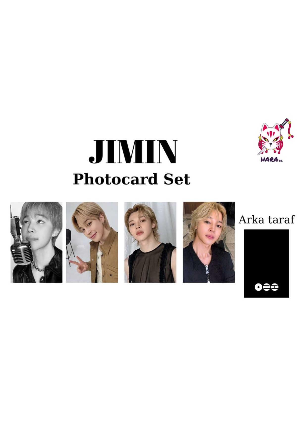 Hara Company BTS Arirang Jimin Photocard SETİ ( 4'lü ) Fanmade
