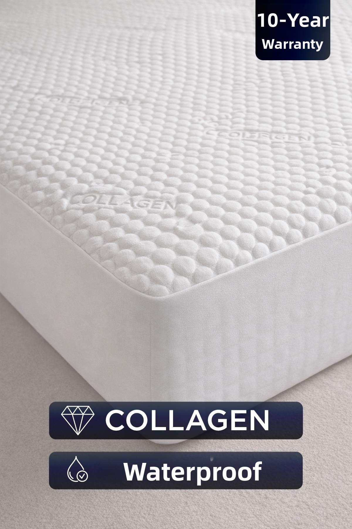 Dream Time Collagen Luxury Liquid-Proof Special Boxed Mattress Protector |   ...