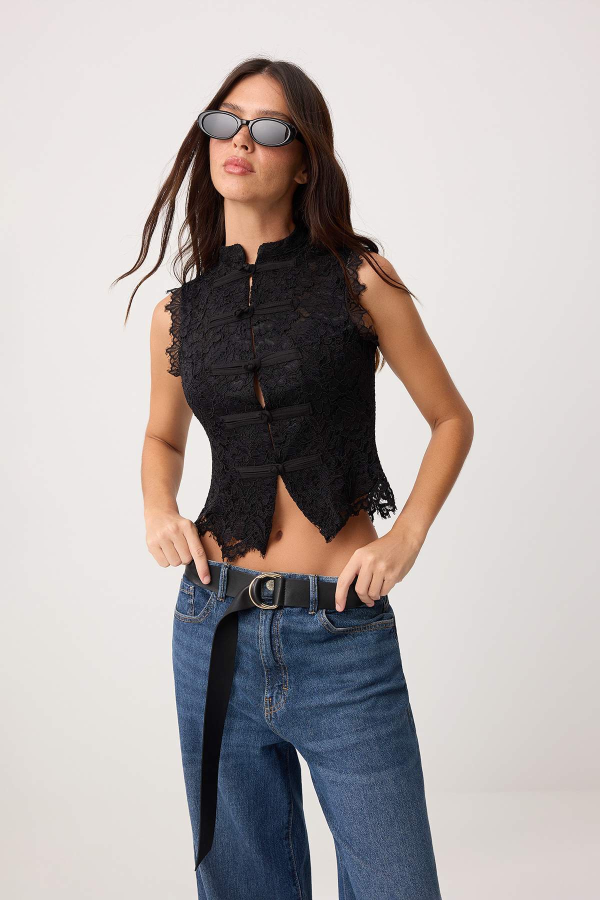 Trendyolmilla  Siyah Bluz TWOSS26BZ00778 - Görsel 2