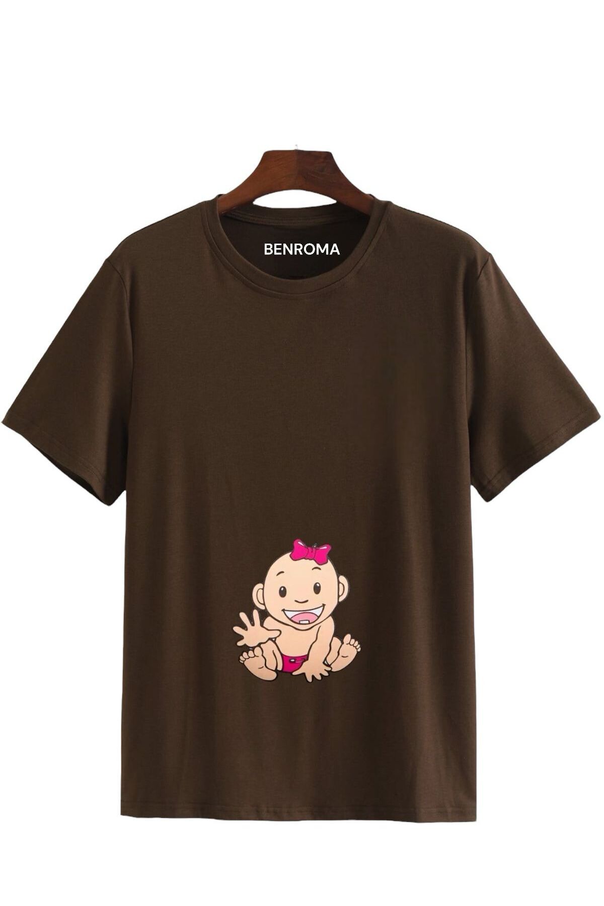 Printed Loose Fit Maternity T-Shirt