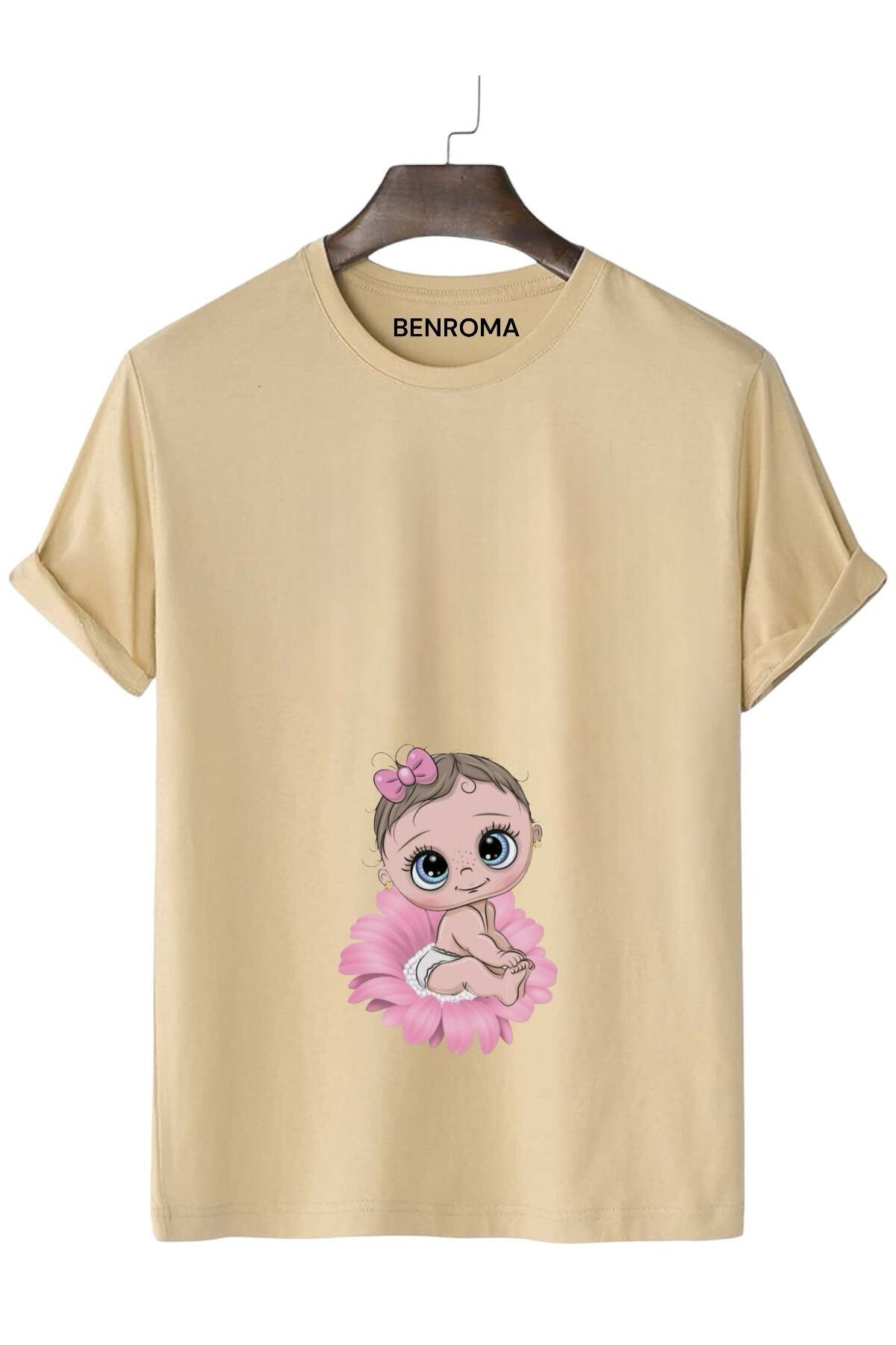 Printed Loose Fit Maternity T-Shirt