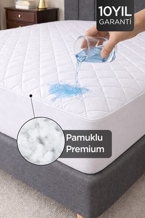 Dream Time Kapitone Fitted Su Sıvı Geçirmez Full Kenar Yatak Koruyucu Alez | ...