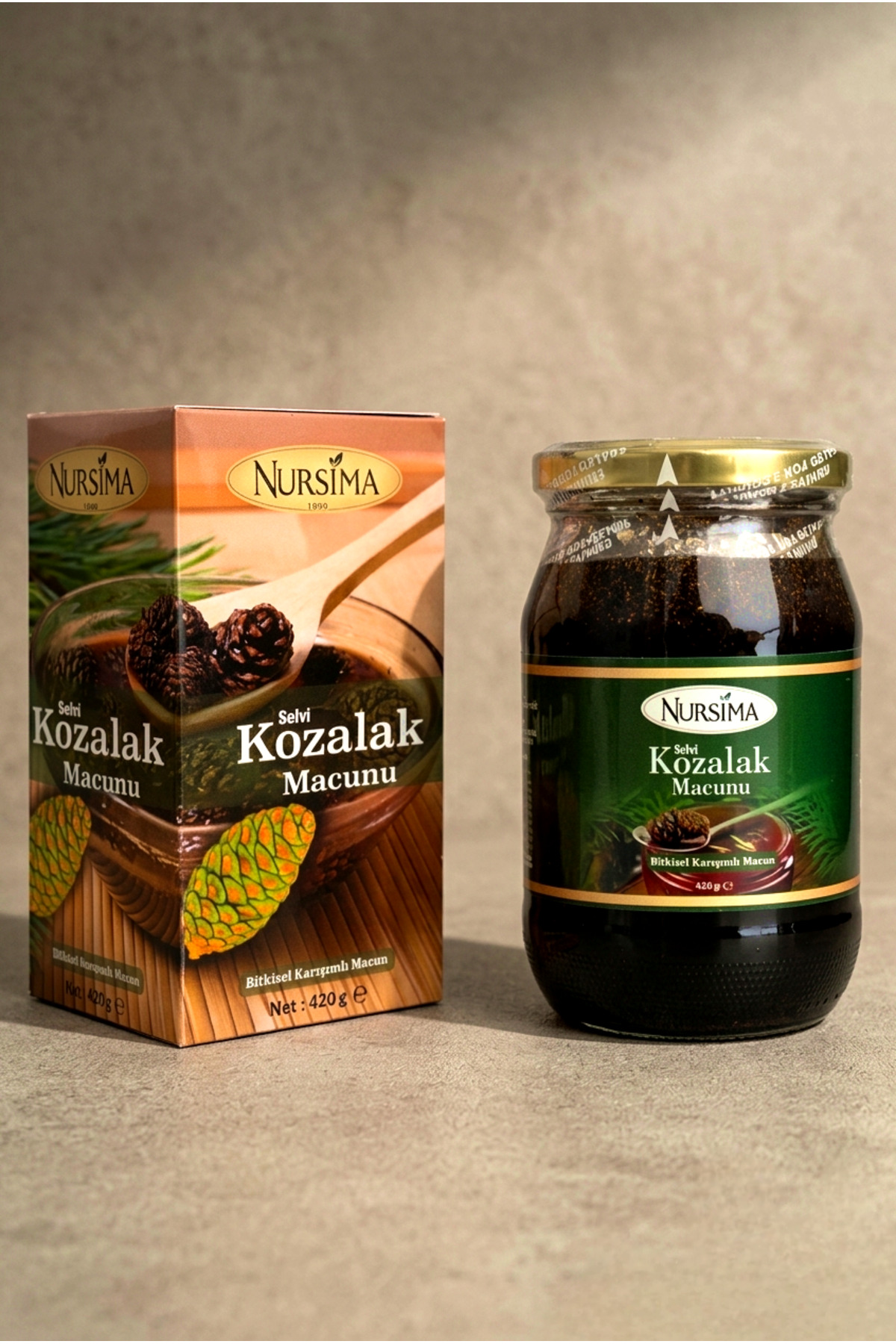 ルマルマ出品 Nursima Kozalak Macunu Doğal Bitkisel Karışım 420 gr - Fiyatı